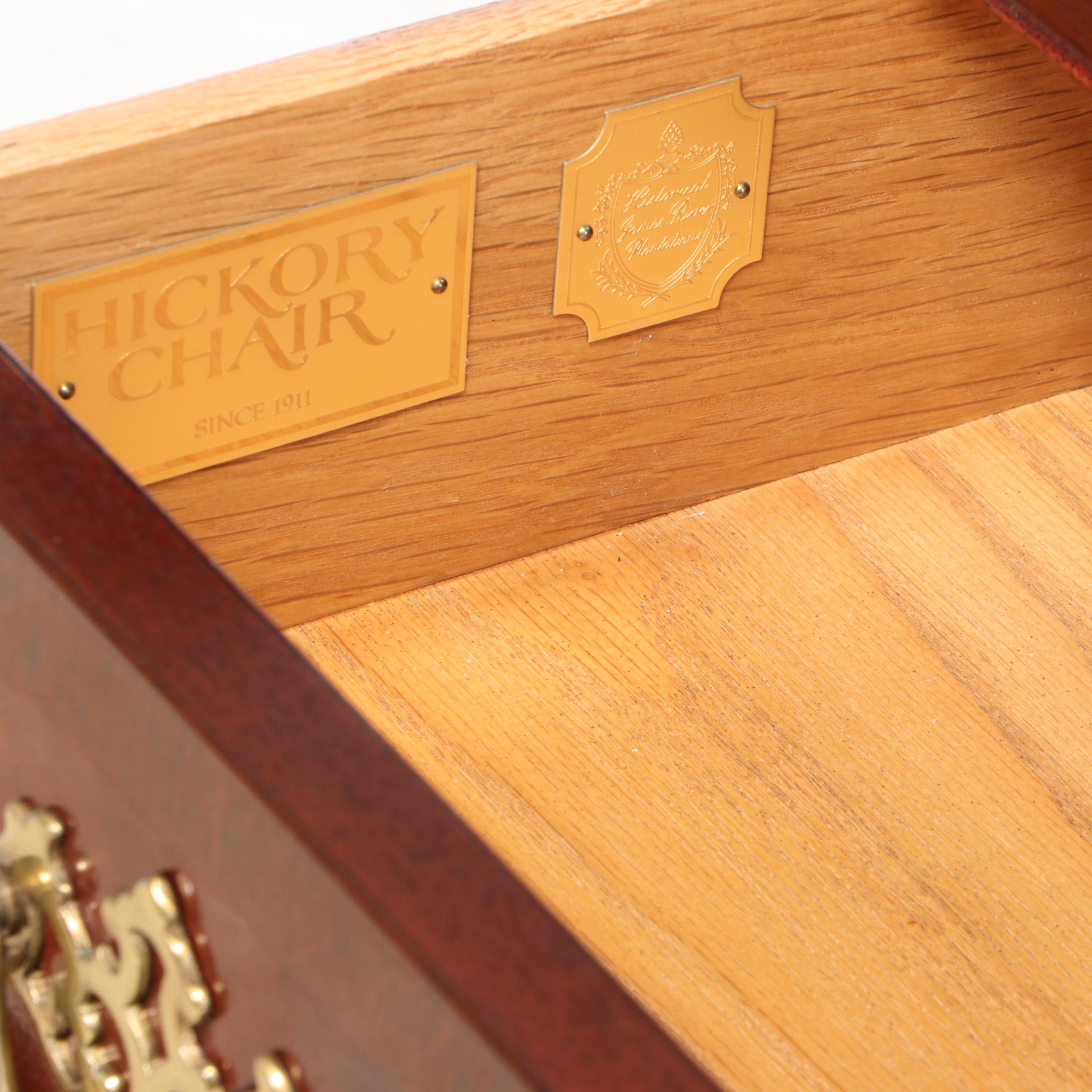 Hickory Chair "James River" Mahogany Double-Dome Secretary Bookcase