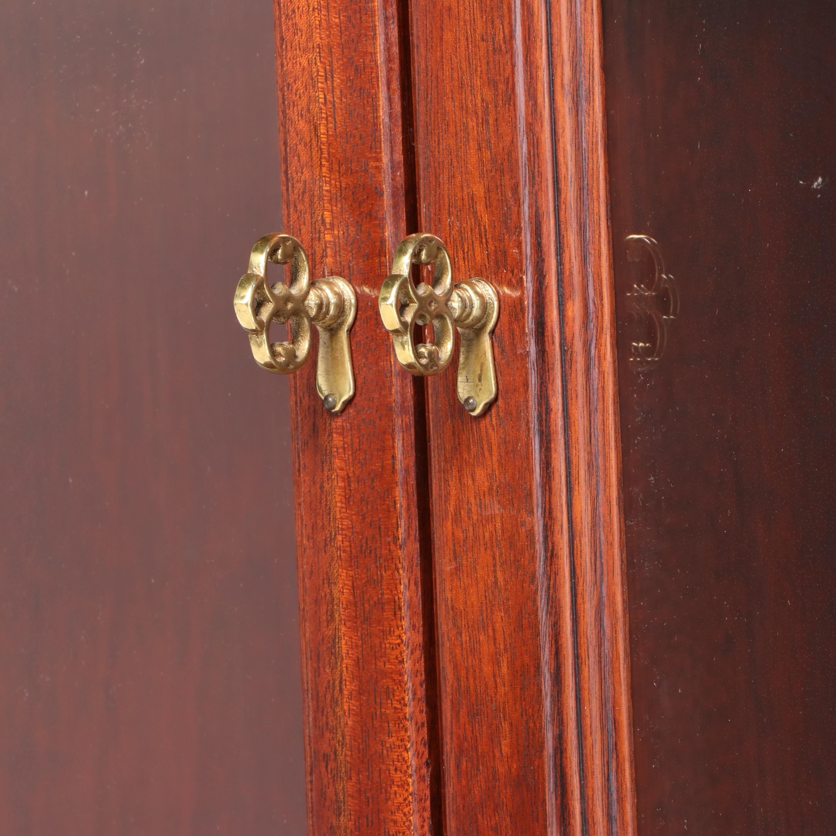 Hickory Chair "James River" Mahogany Double-Dome Secretary Bookcase