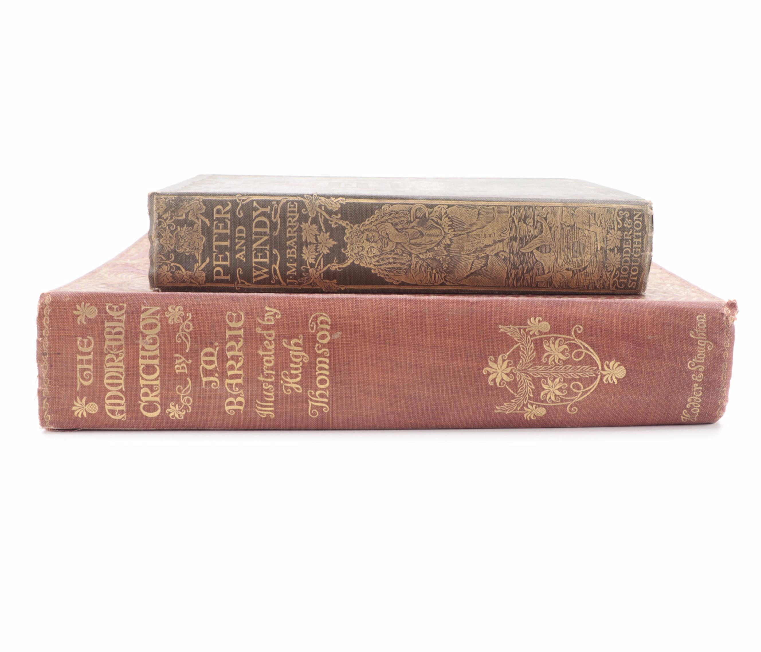 First Edition "Peter and Wendy" and More by J. M. Barrie, Early 20th Century