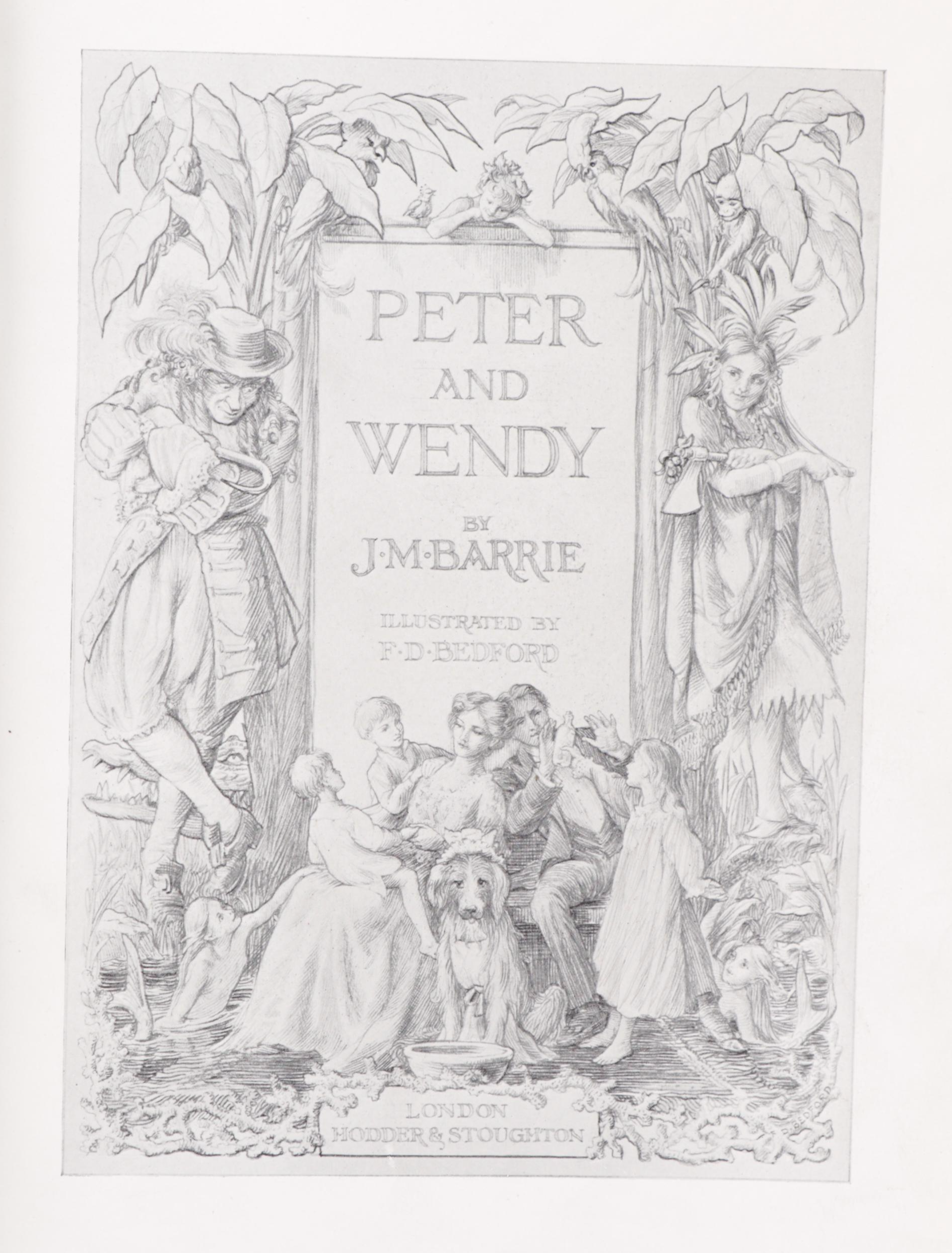 First Edition "Peter and Wendy" and More by J. M. Barrie, Early 20th Century