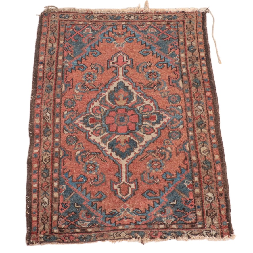 2' x 2'8 Hand-Knotted Persian Zanjan Accent Rug