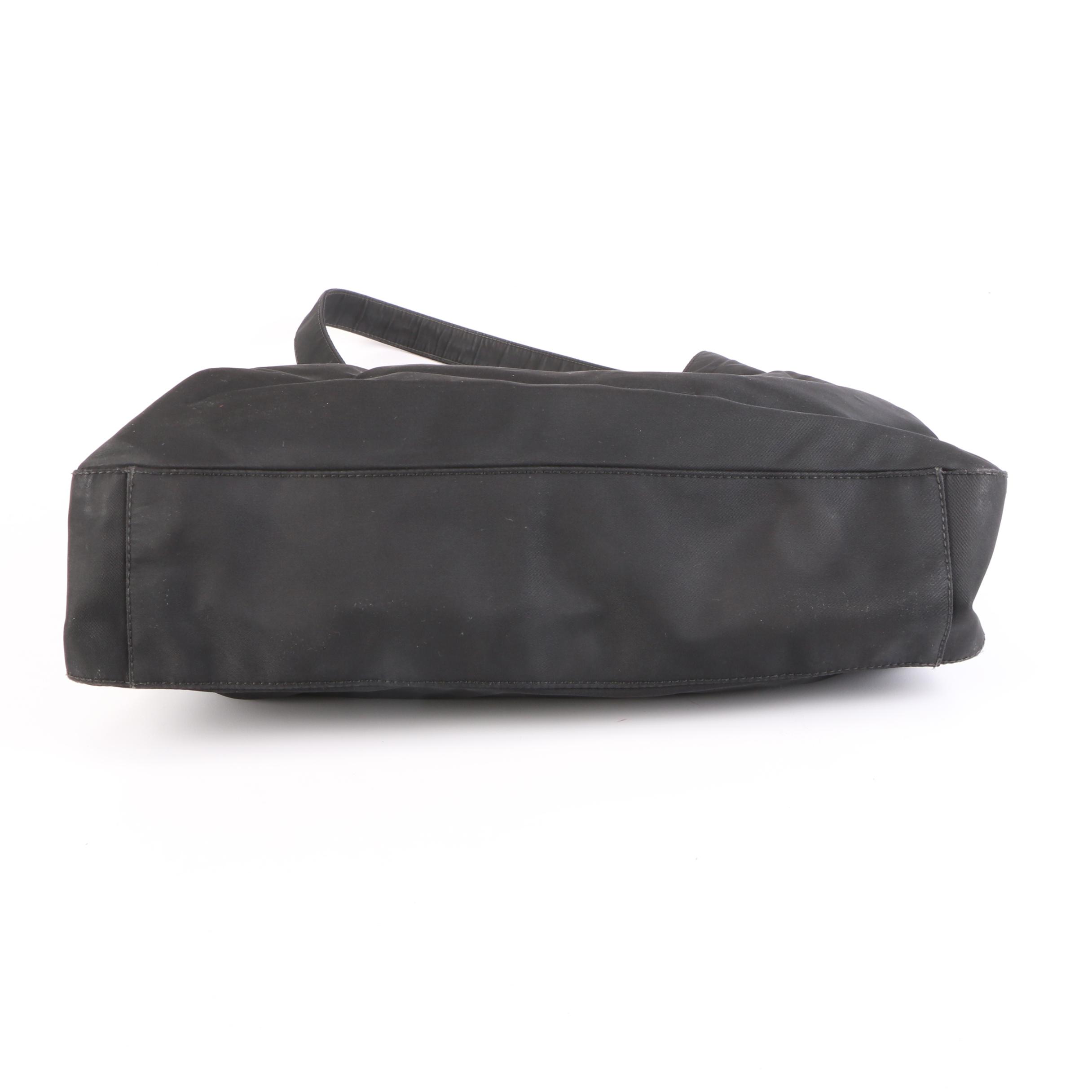 Prada Shoulder Hobo Bag in Black Nylon Tessuto