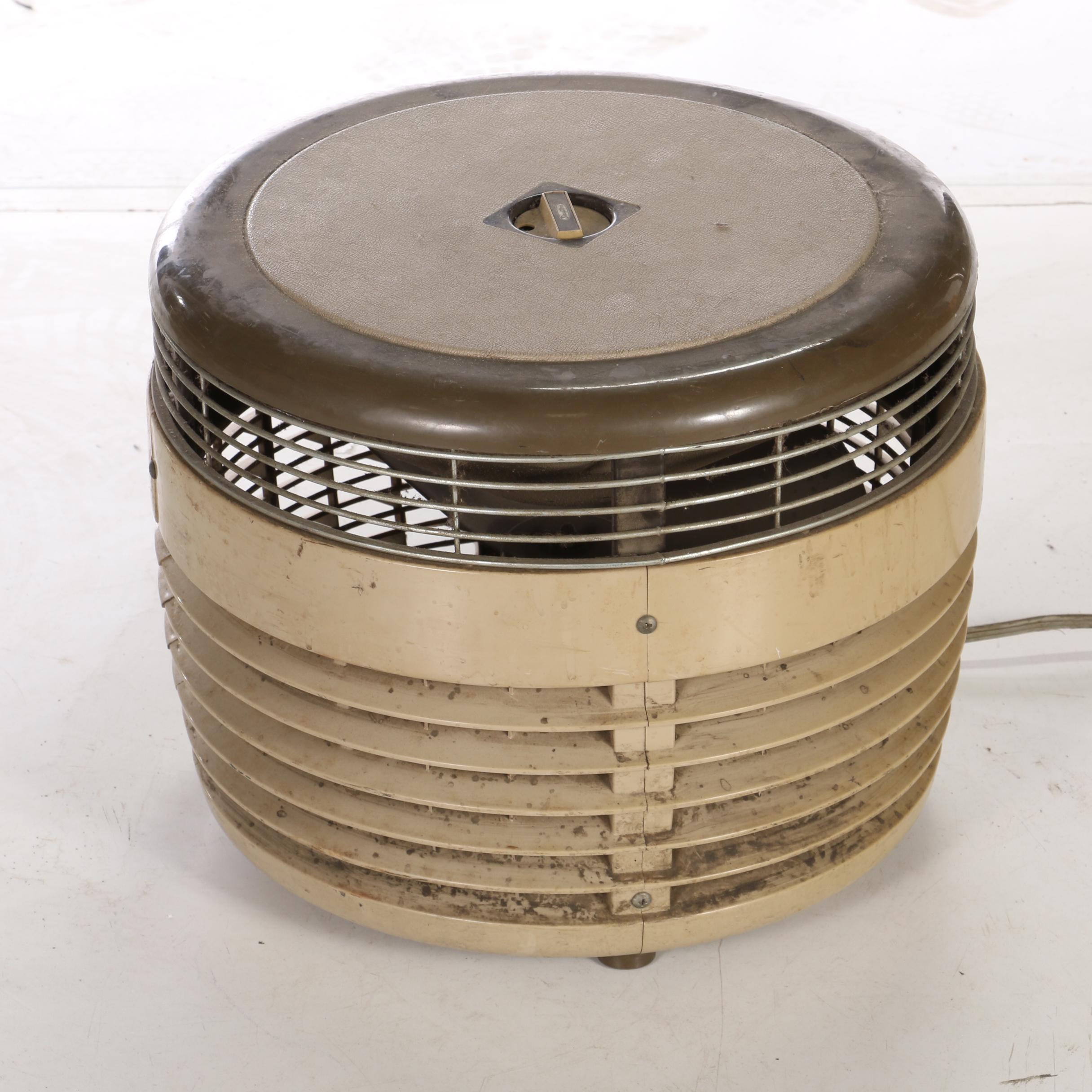 Hunter and Dayton Hassock Style Floor Fans, Mid-20th Century