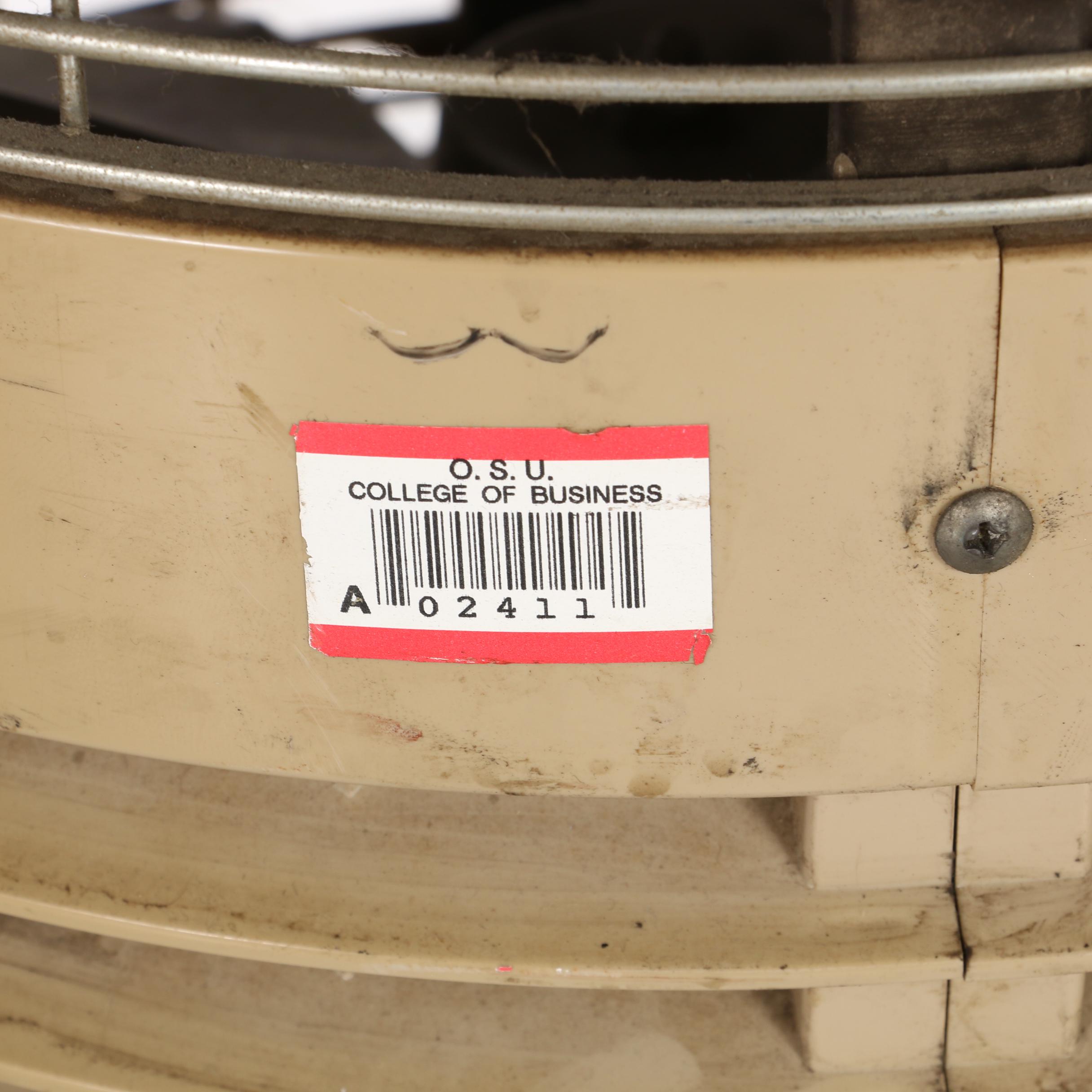 Hunter and Dayton Hassock Style Floor Fans, Mid-20th Century