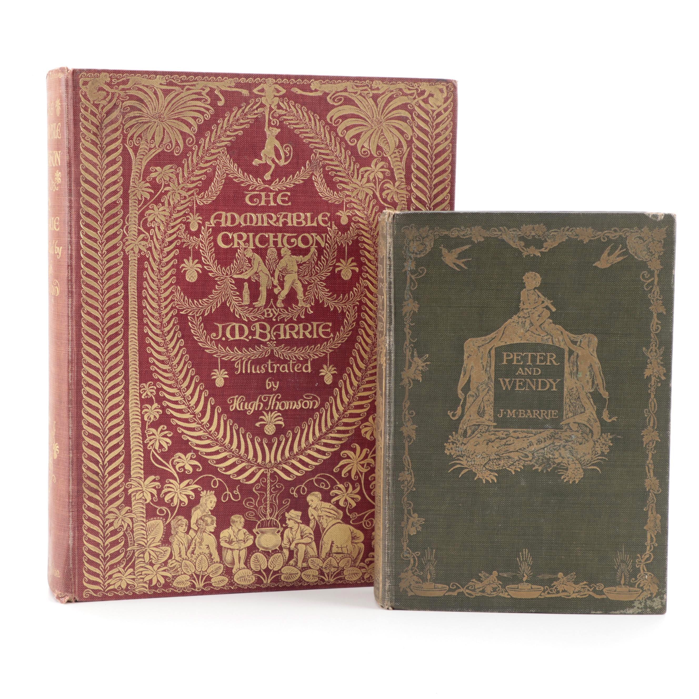 First Edition "Peter and Wendy" and More by J. M. Barrie, Early 20th Century
