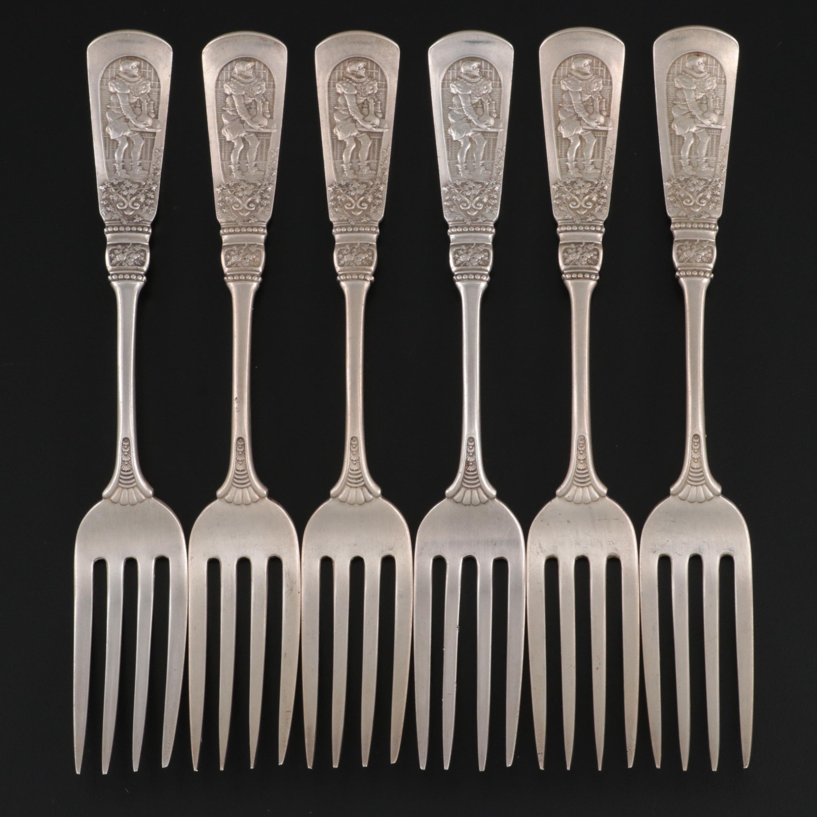 Gorham "Fontainebleau" Sterling Silver Forks, Late 19th Century