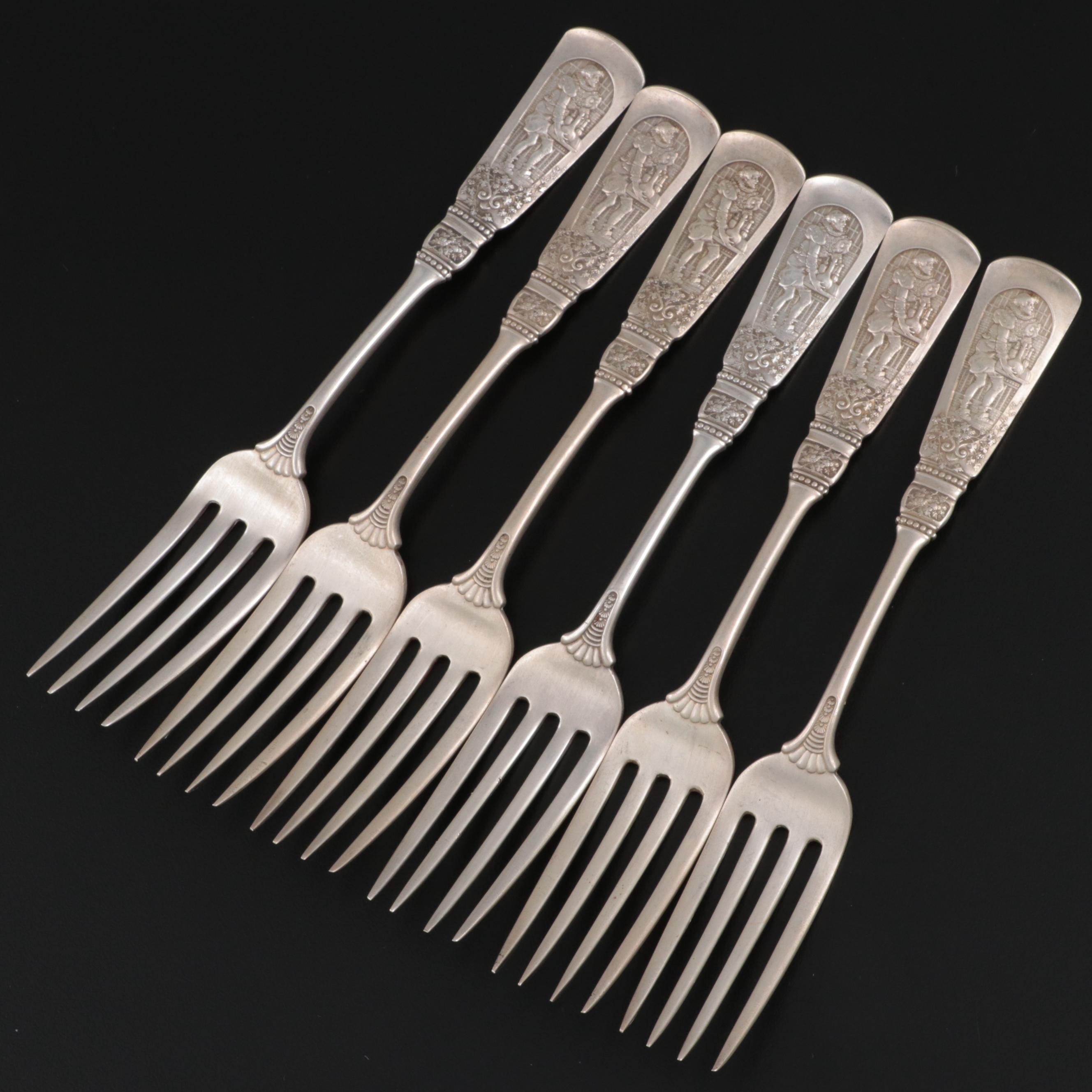 Gorham "Fontainebleau" Sterling Silver Forks, Late 19th Century