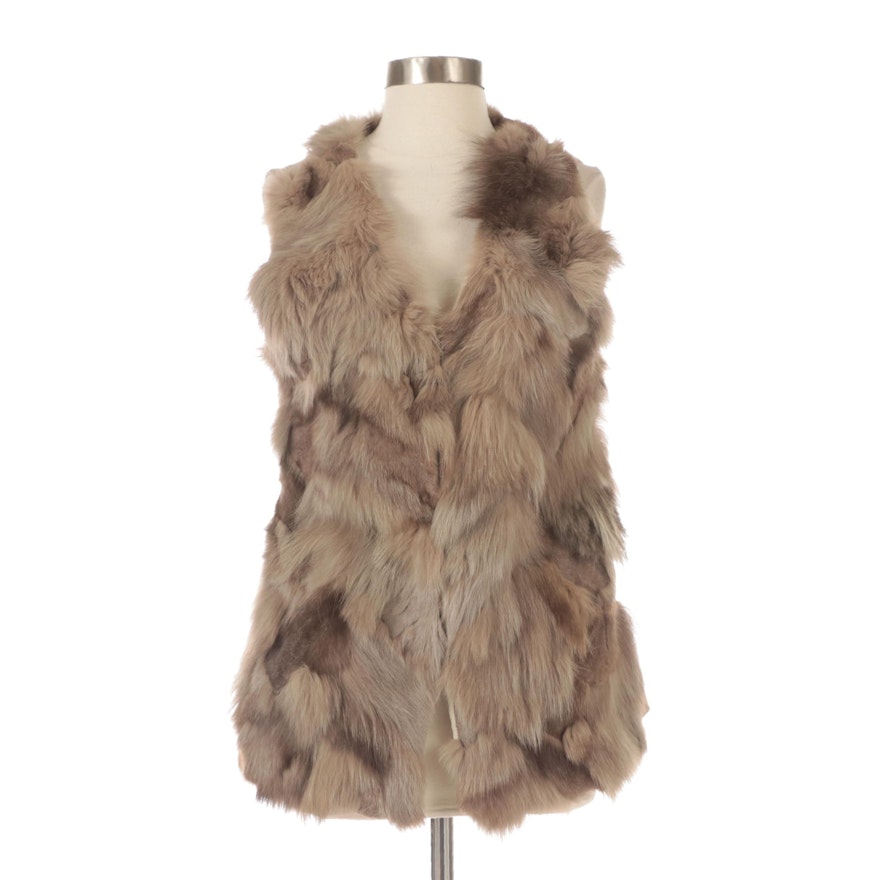 Fox Fur and Cashmere Vest by The Cue