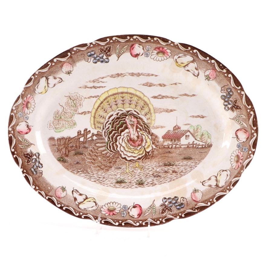 Royal Sealy of Japan Ironstone Turkey Platter