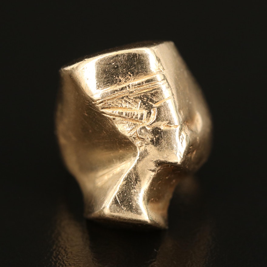 14K Queen Nefertiti Ring
