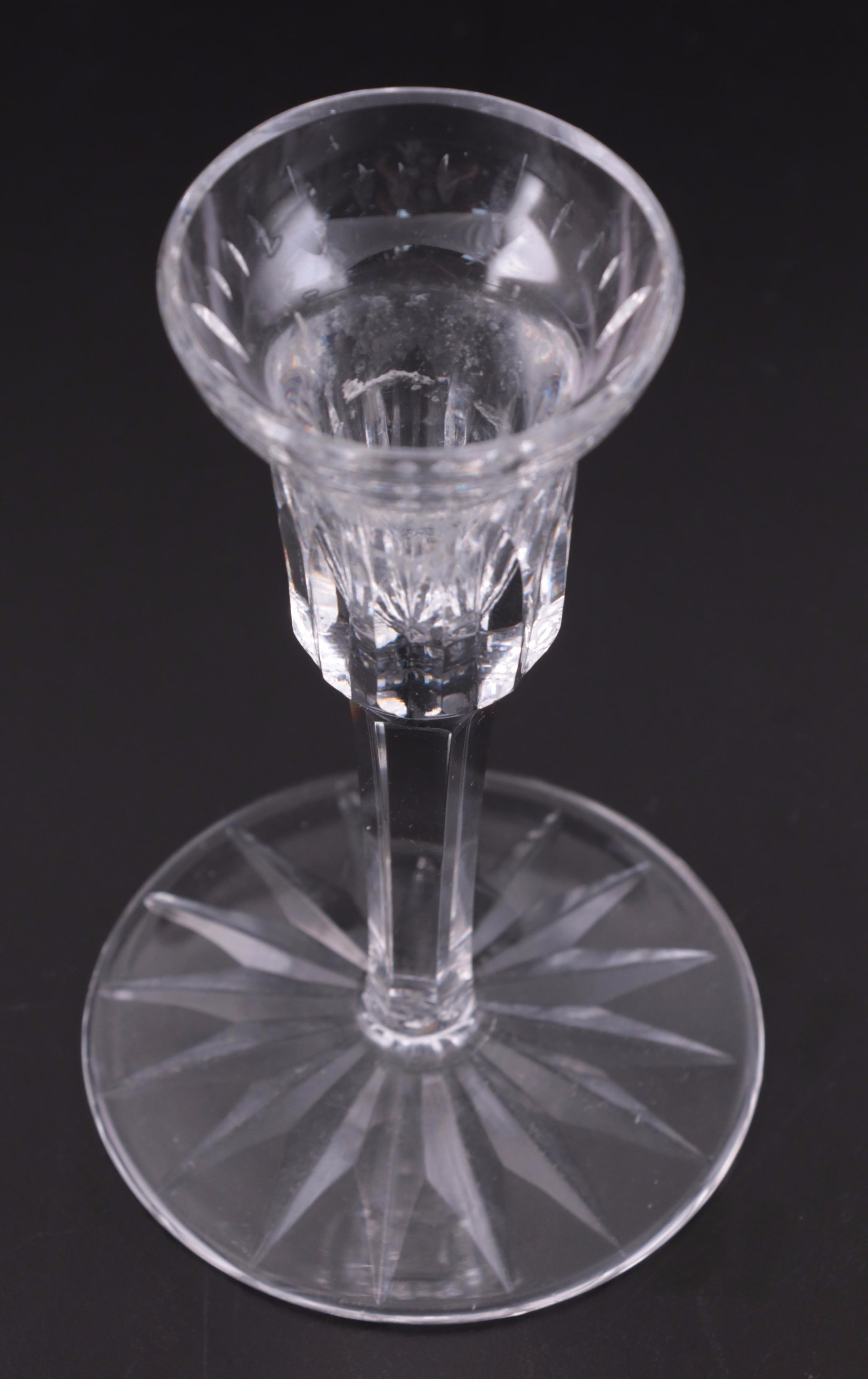 Waterford Crystal Single Light Candlesticks, Mid to Late 20th Century