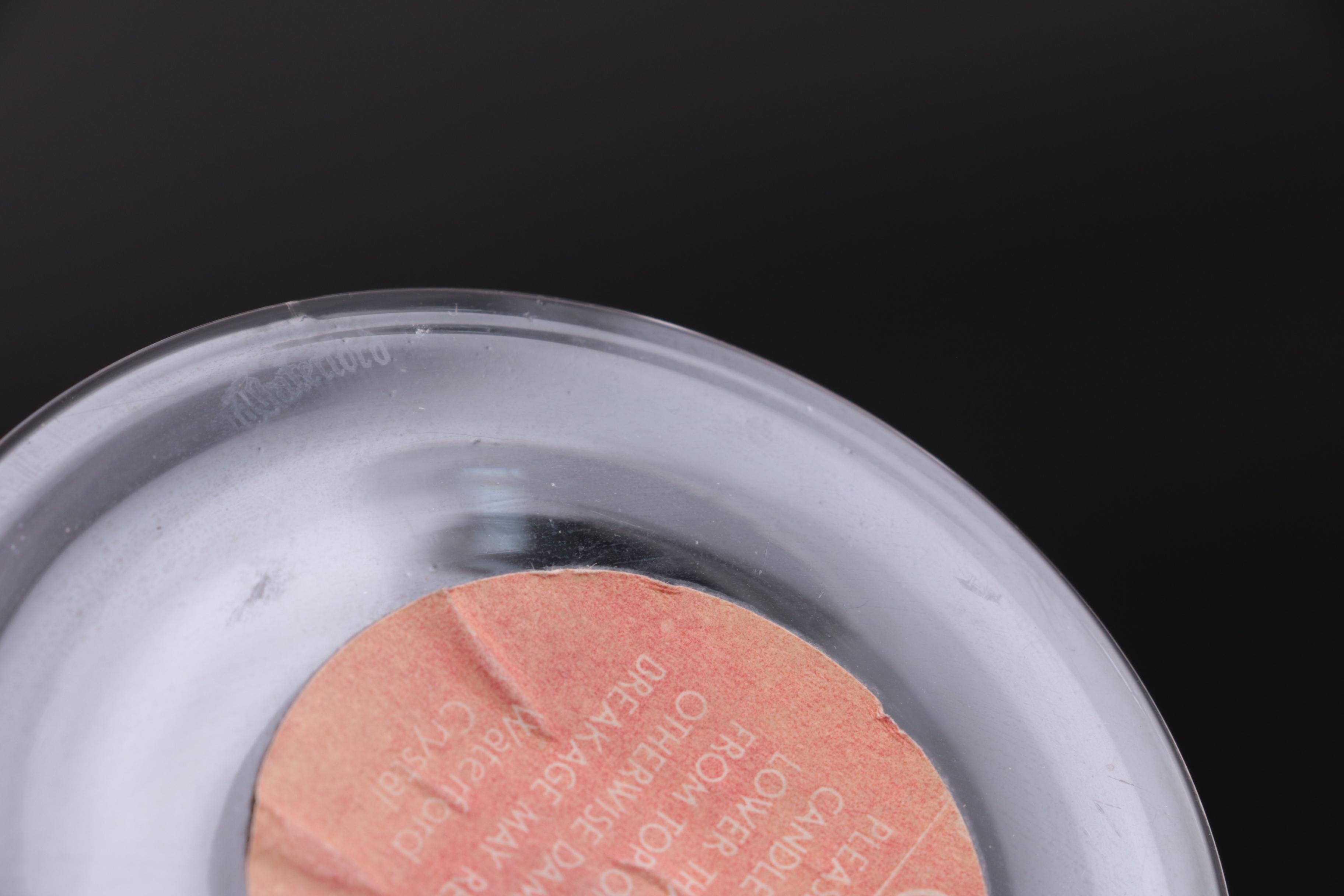 Waterford Crystal Single Light Candlesticks, Mid to Late 20th Century