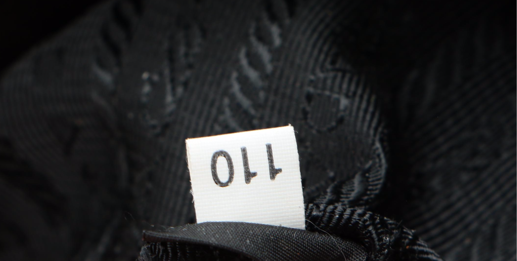 Prada Tote Bag in Black Gaufre Nylon Tessuto and Leather with Detachable Strap