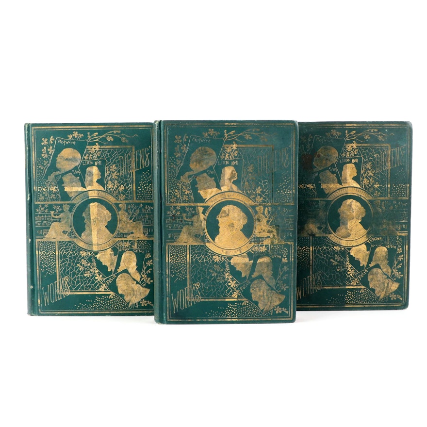 Illustrated "Works of Charles Dickens" Collier's Unabridged Edition Partial Set