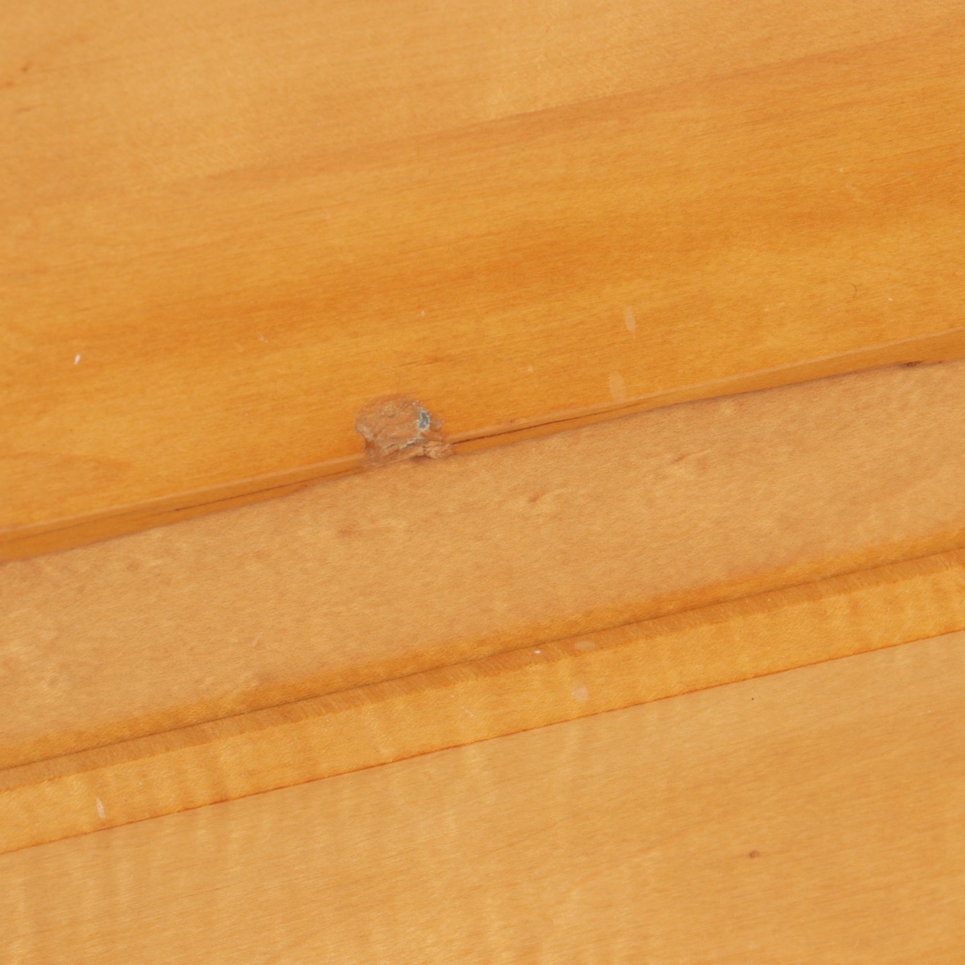 Kling Furniture Mid Century Modern Maple Dresser and Mirror