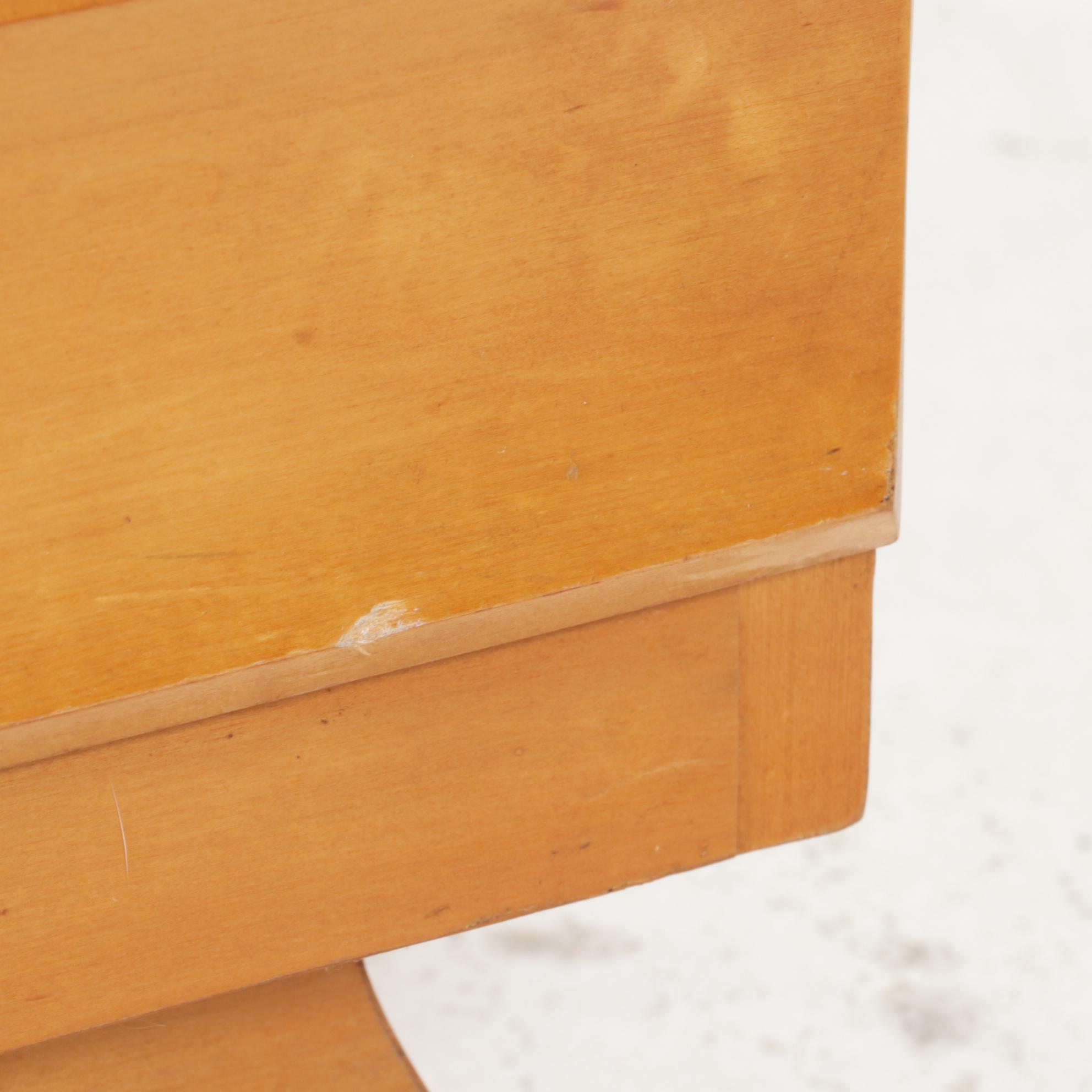 Kling Furniture Mid Century Modern Maple Dresser and Mirror