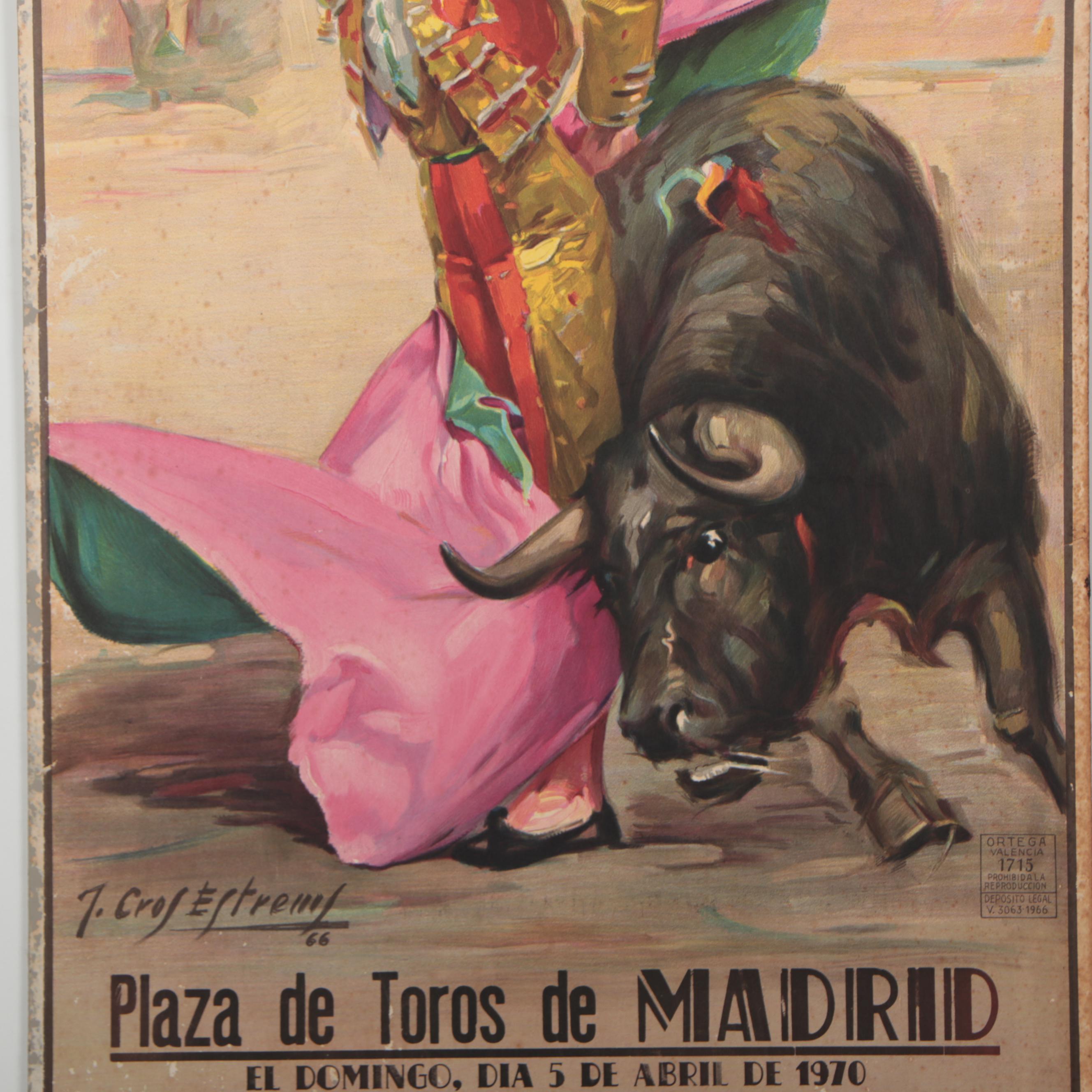 Lithograph Poster After José Cros Estrems, 1970