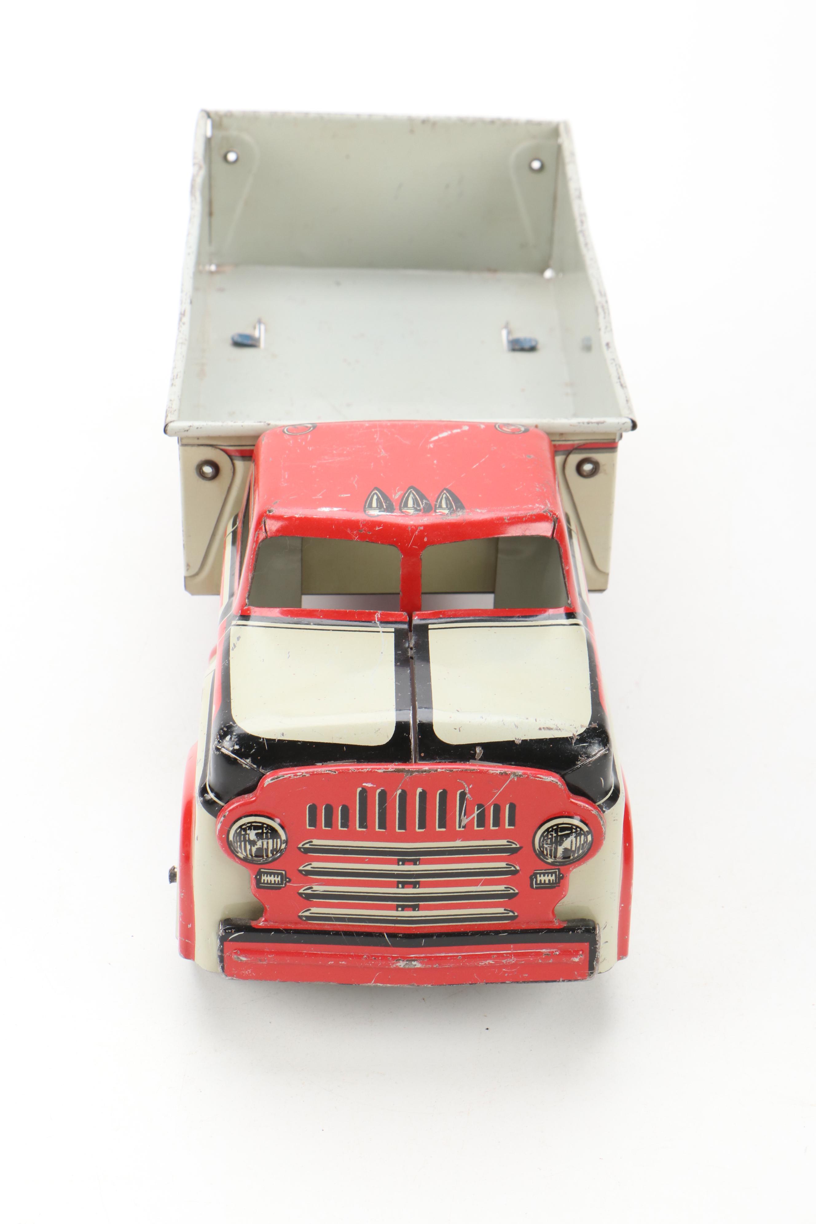 Louis Marx Pressed Steel Tri-City Express Service Delivery Truck, 1950s