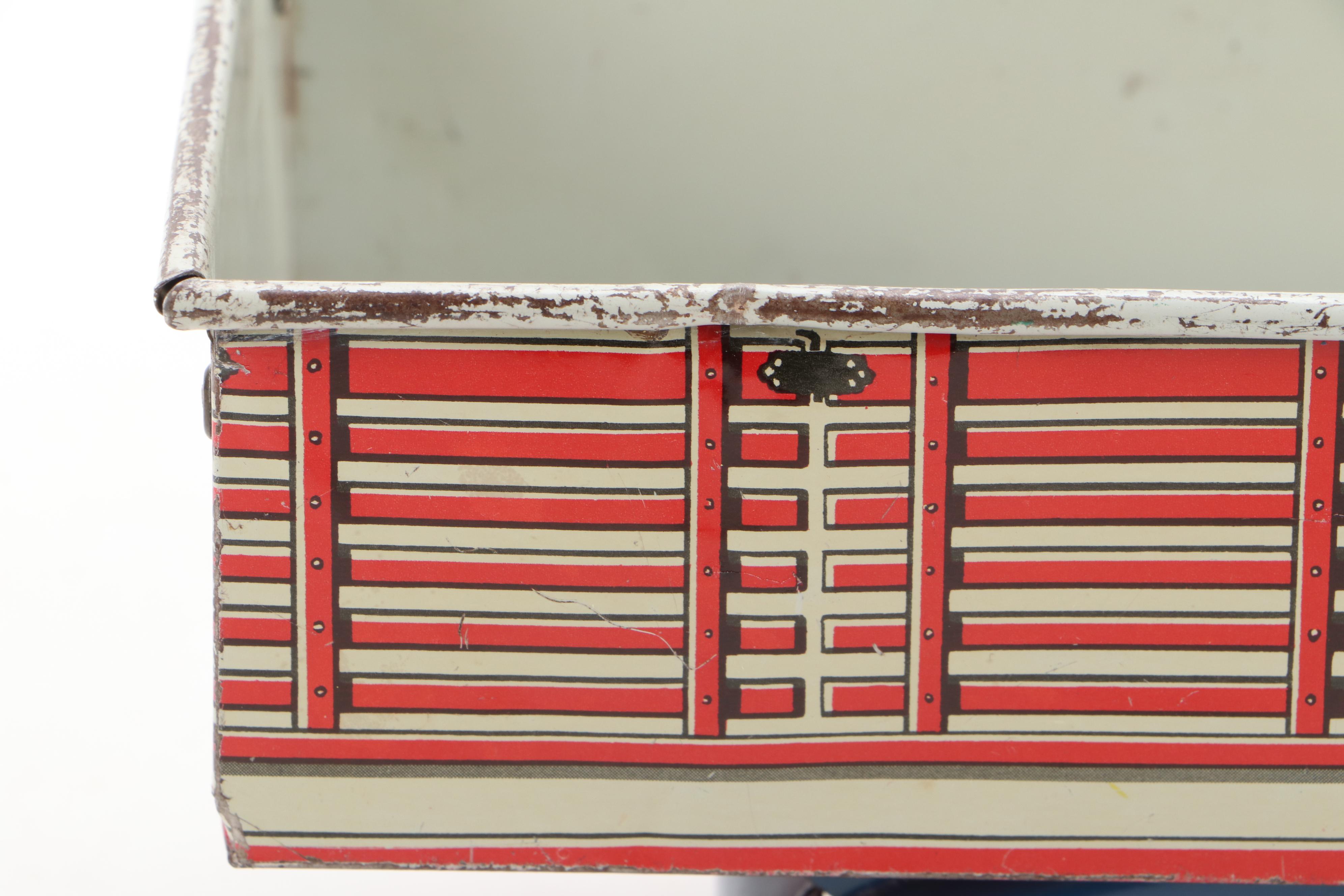 Louis Marx Pressed Steel Tri-City Express Service Delivery Truck, 1950s