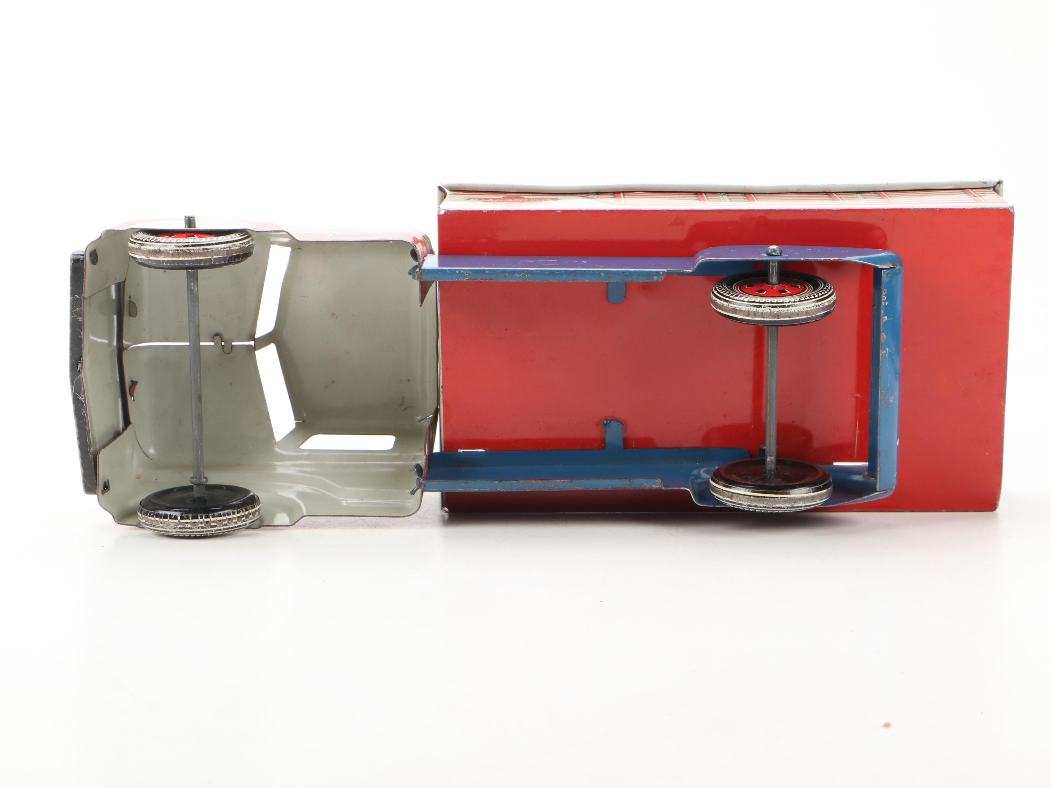 Louis Marx Pressed Steel Tri-City Express Service Delivery Truck, 1950s