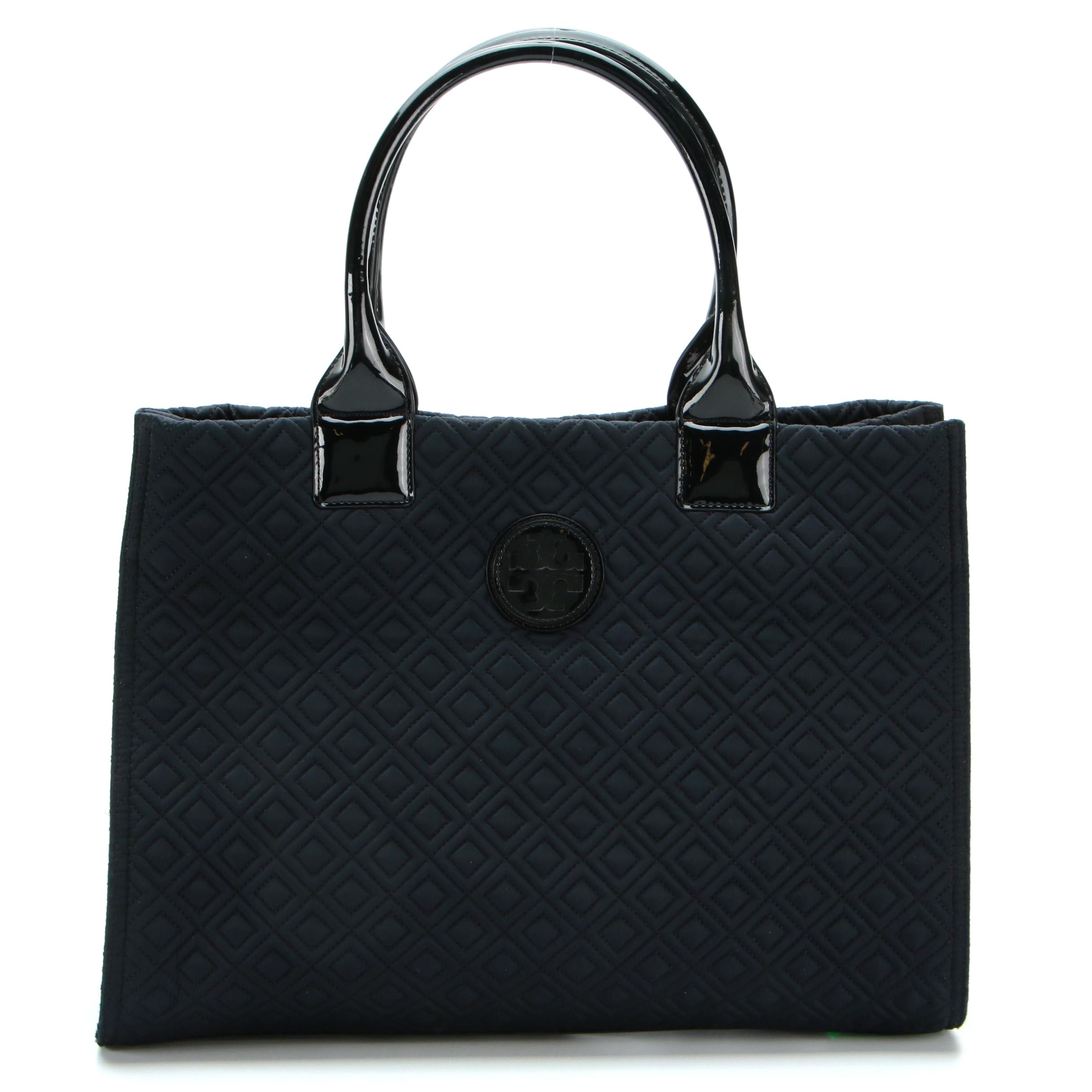 Tory Burch Large Quilted Dust Bag with Patent Leather Trim
