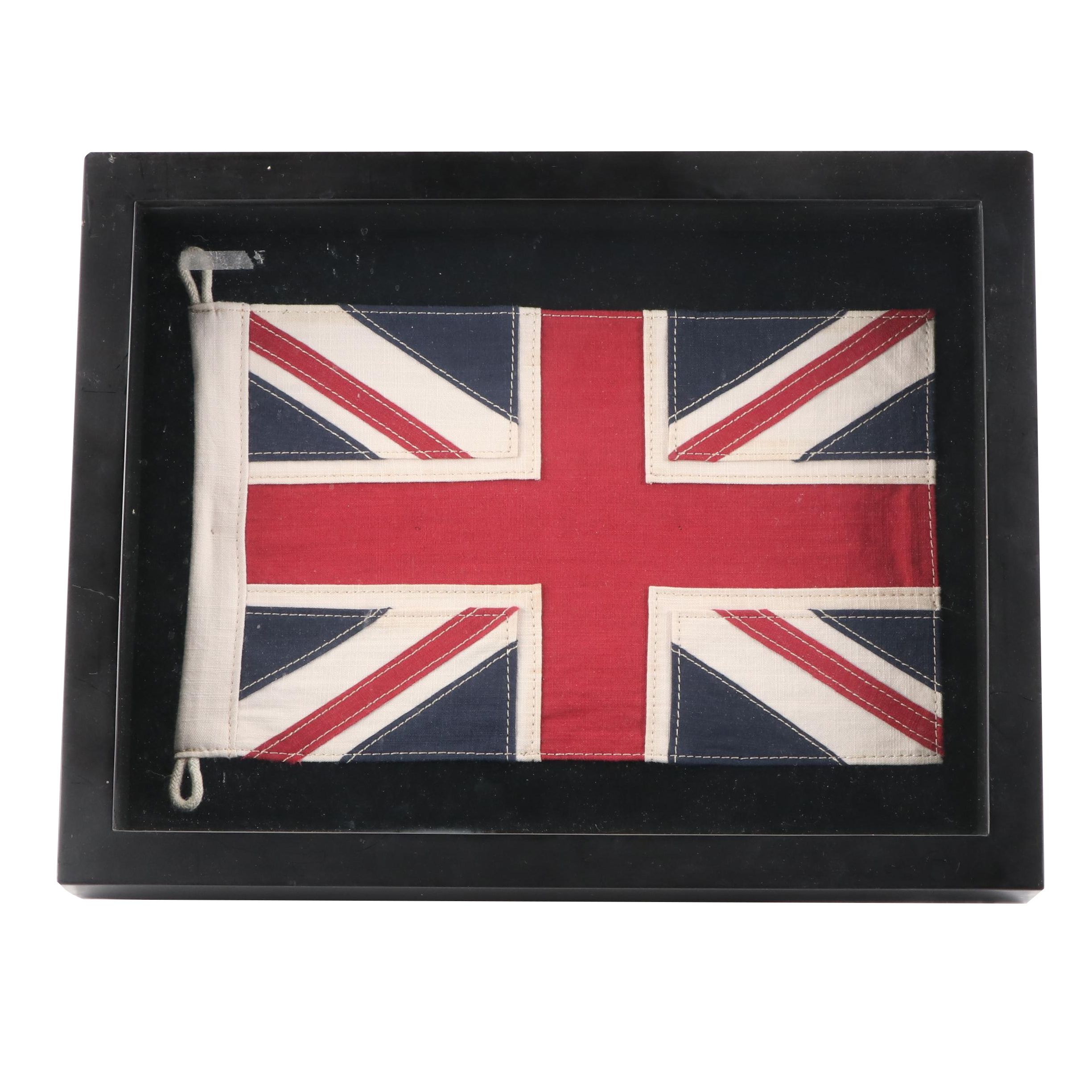 Restoration Hardware Framed Union Jack Flag of the United Kingdom