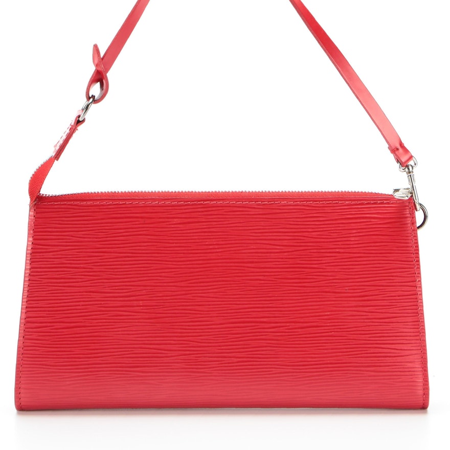 Louis Vuitton Pochette Accessoires in Rouge Epi Leather