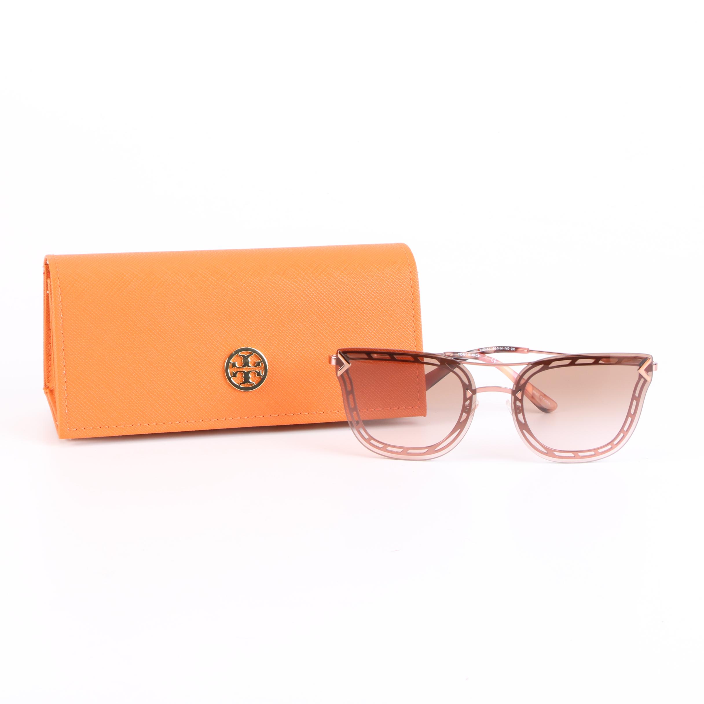 Tory Burch TY6067 Modified Cat Eye Sunglasses with Case