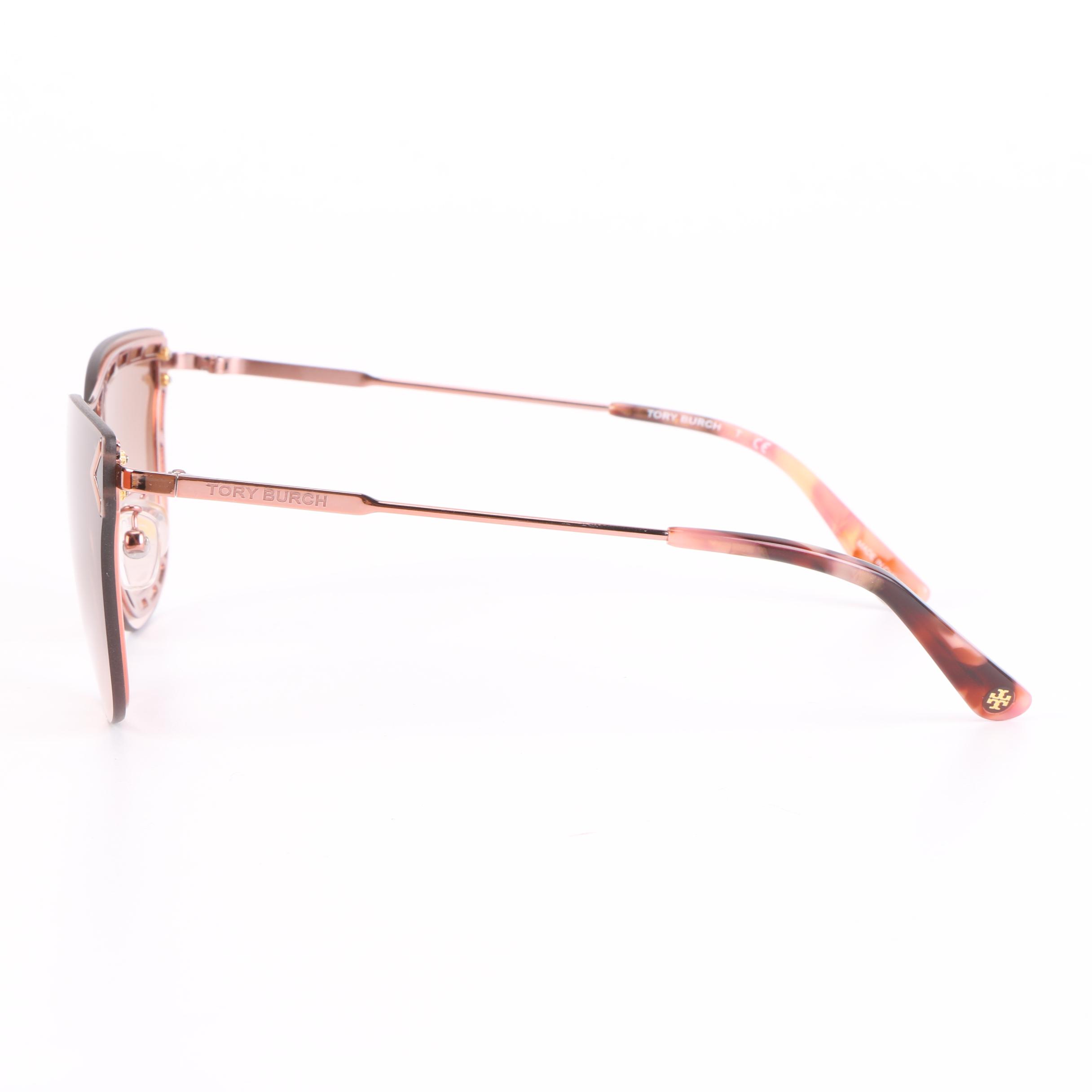 Tory Burch TY6067 Modified Cat Eye Sunglasses with Case