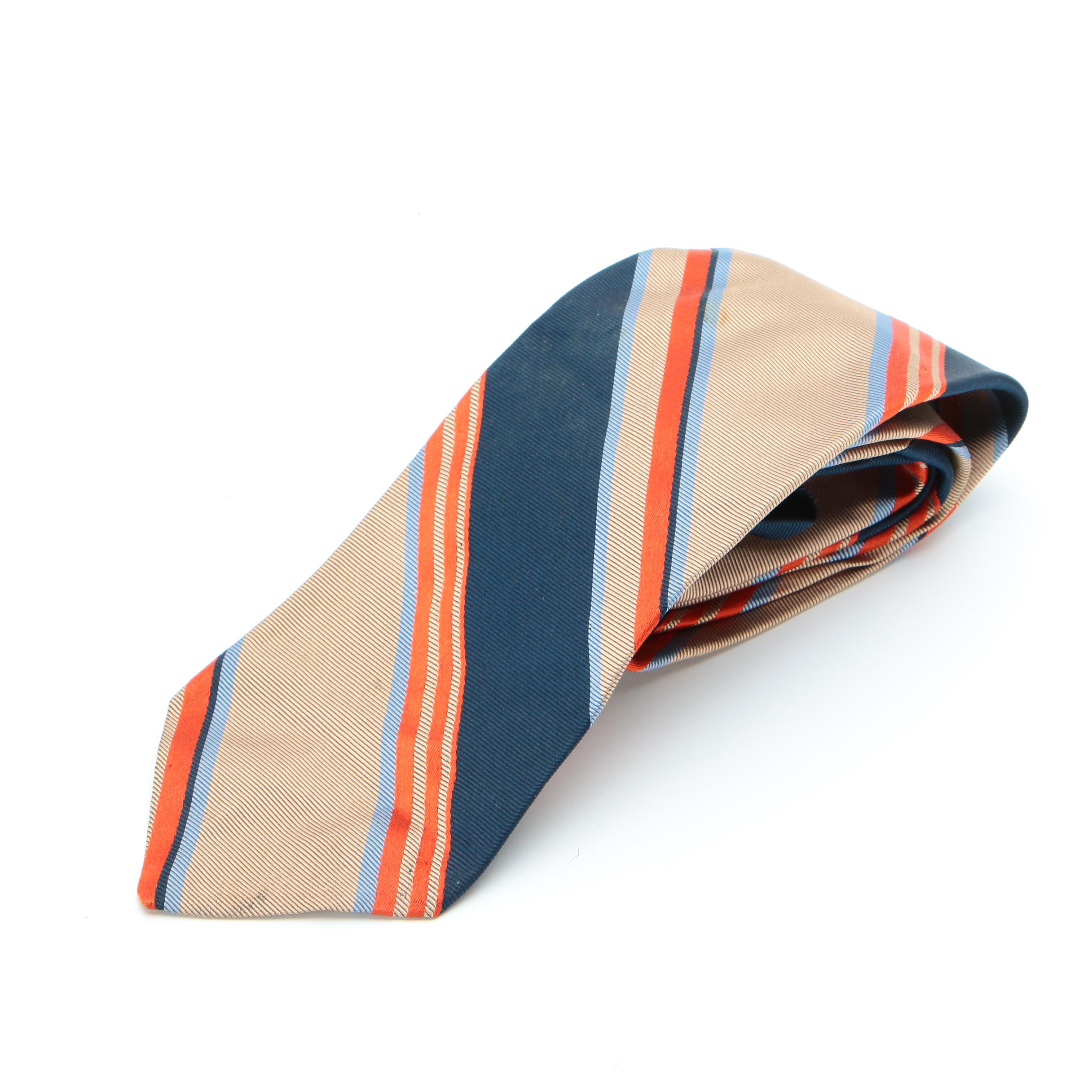 Men's Salvatore Ferragamo, Gianni Versace, and YSL Ties in Printed Silk Twill