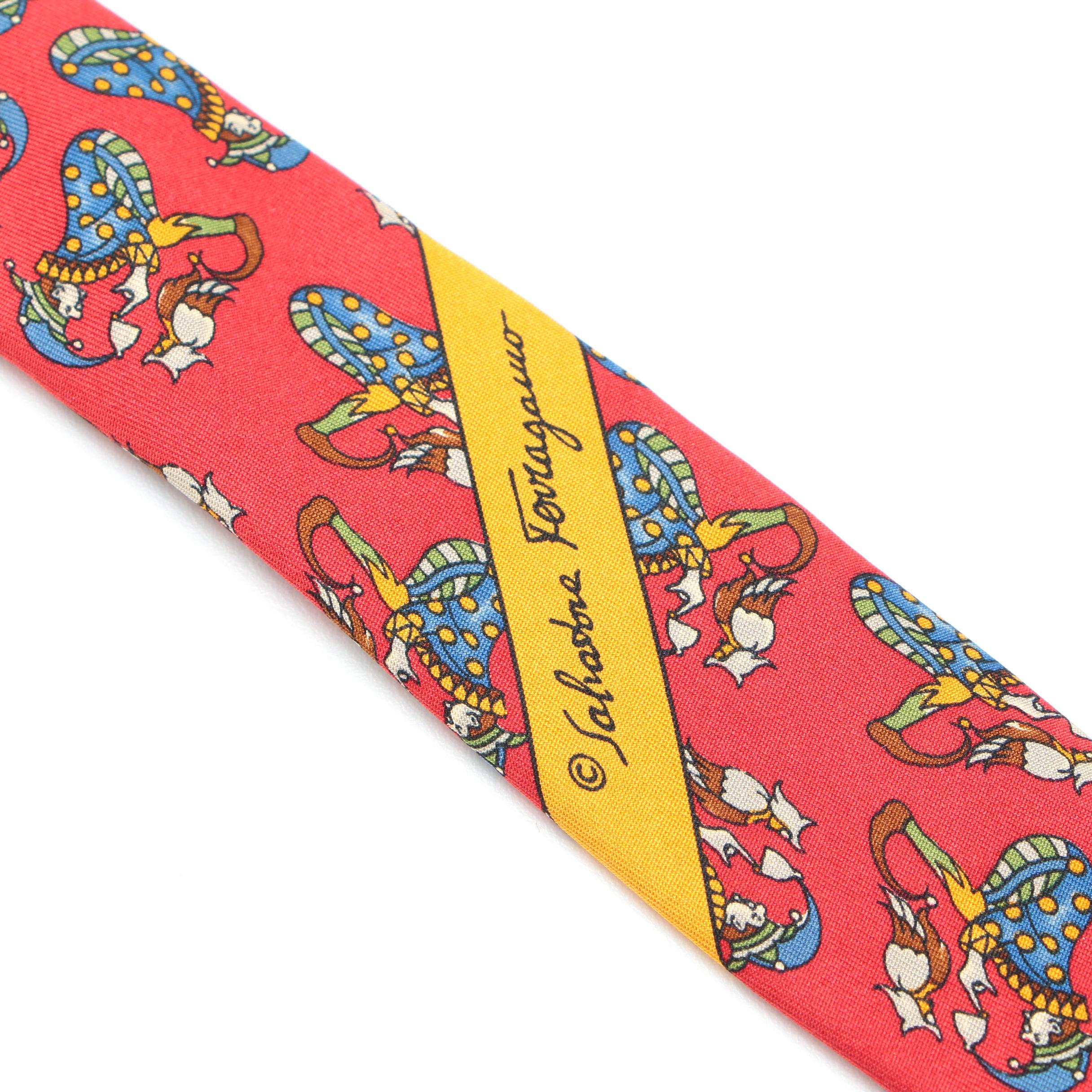 Men's Salvatore Ferragamo, Gianni Versace, and YSL Ties in Printed Silk Twill