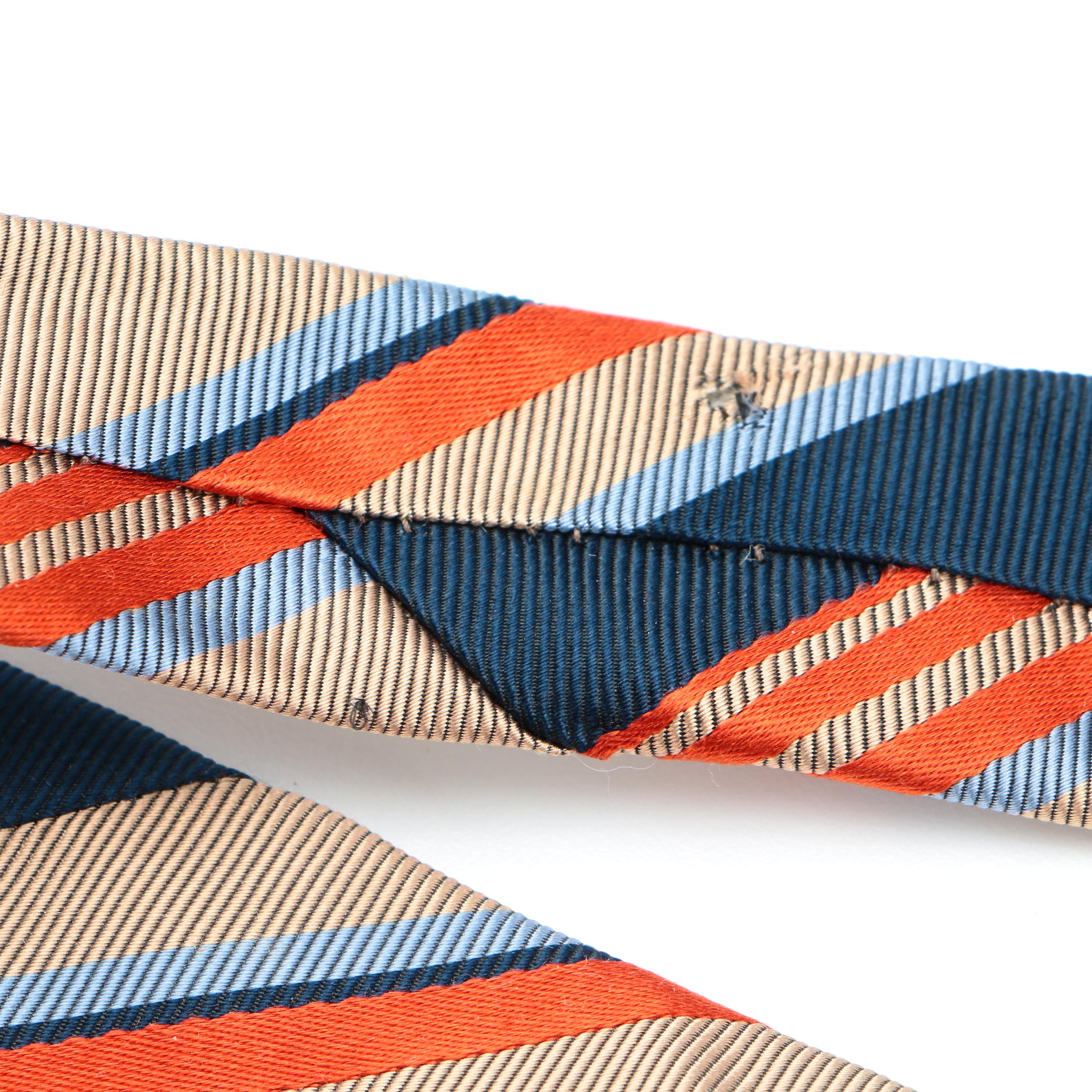 Men's Salvatore Ferragamo, Gianni Versace, and YSL Ties in Printed Silk Twill