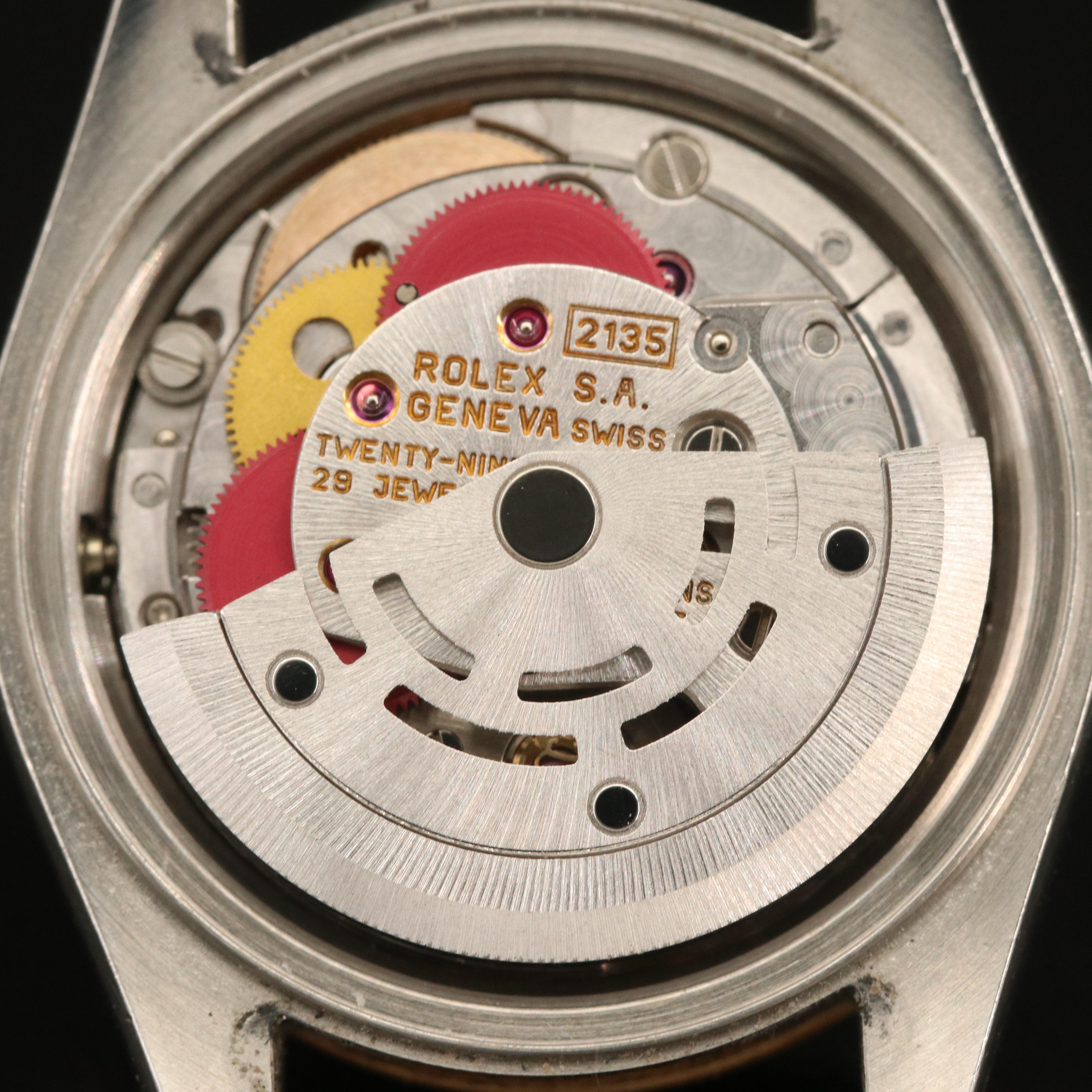 1991 Rolex Datejust 18K and Stainless Watch with Hobnail Dial