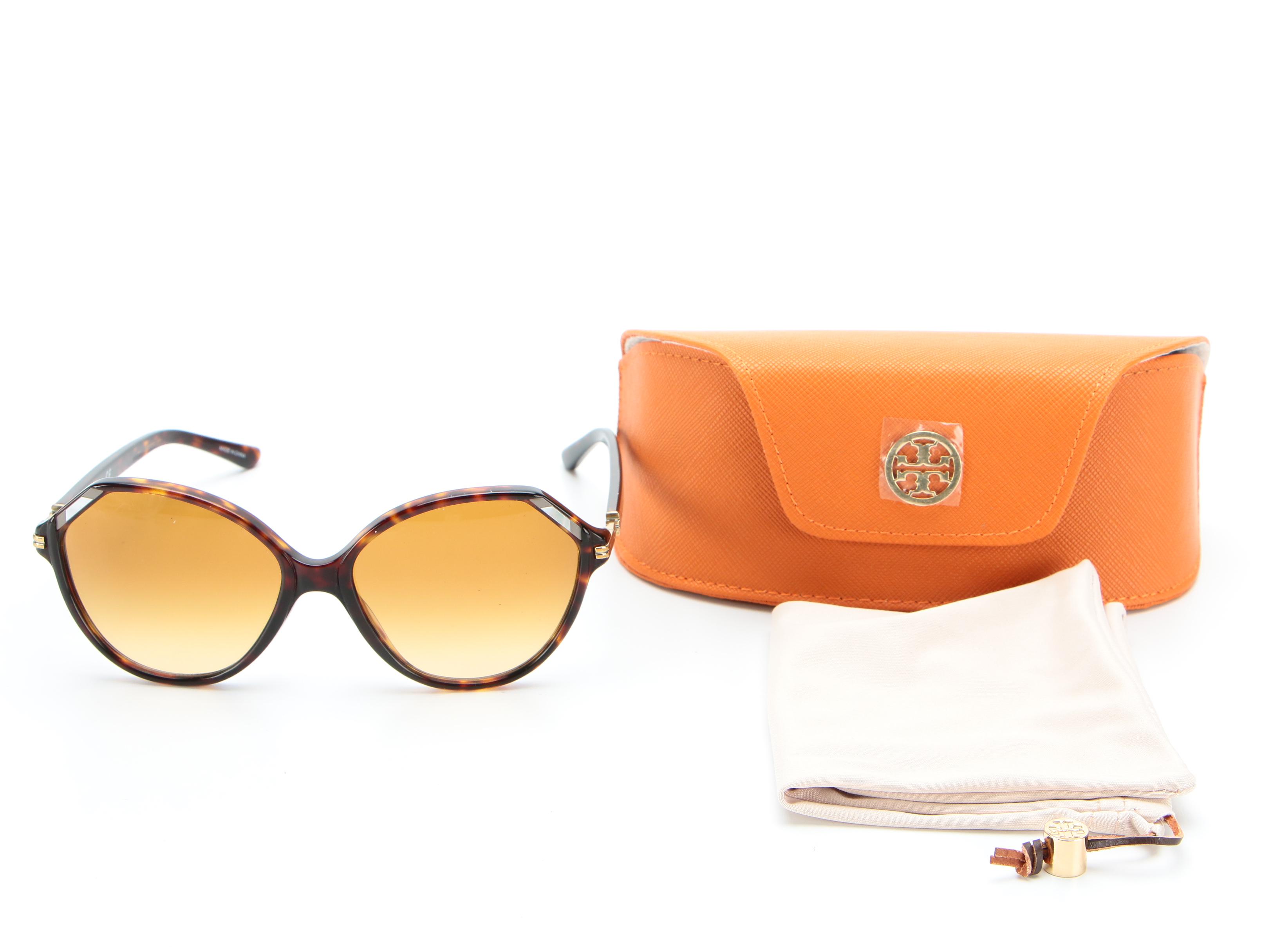 Tory Burch TY7138 FA Gradient Lens Sunglasses in Tortoise with Case