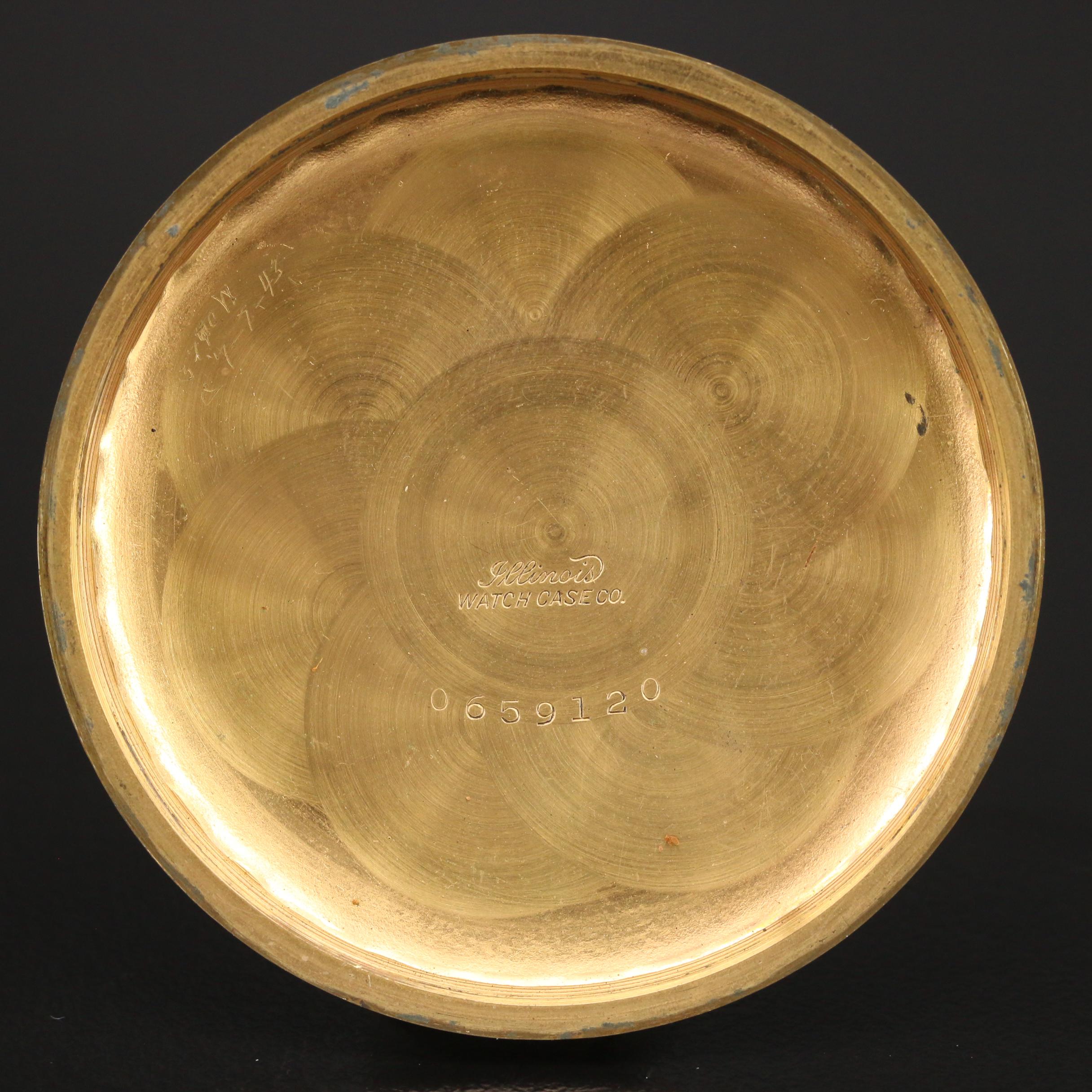 1941 Elgin B.W. Raymond Gold Tone Railroad Grade Pocket Watch