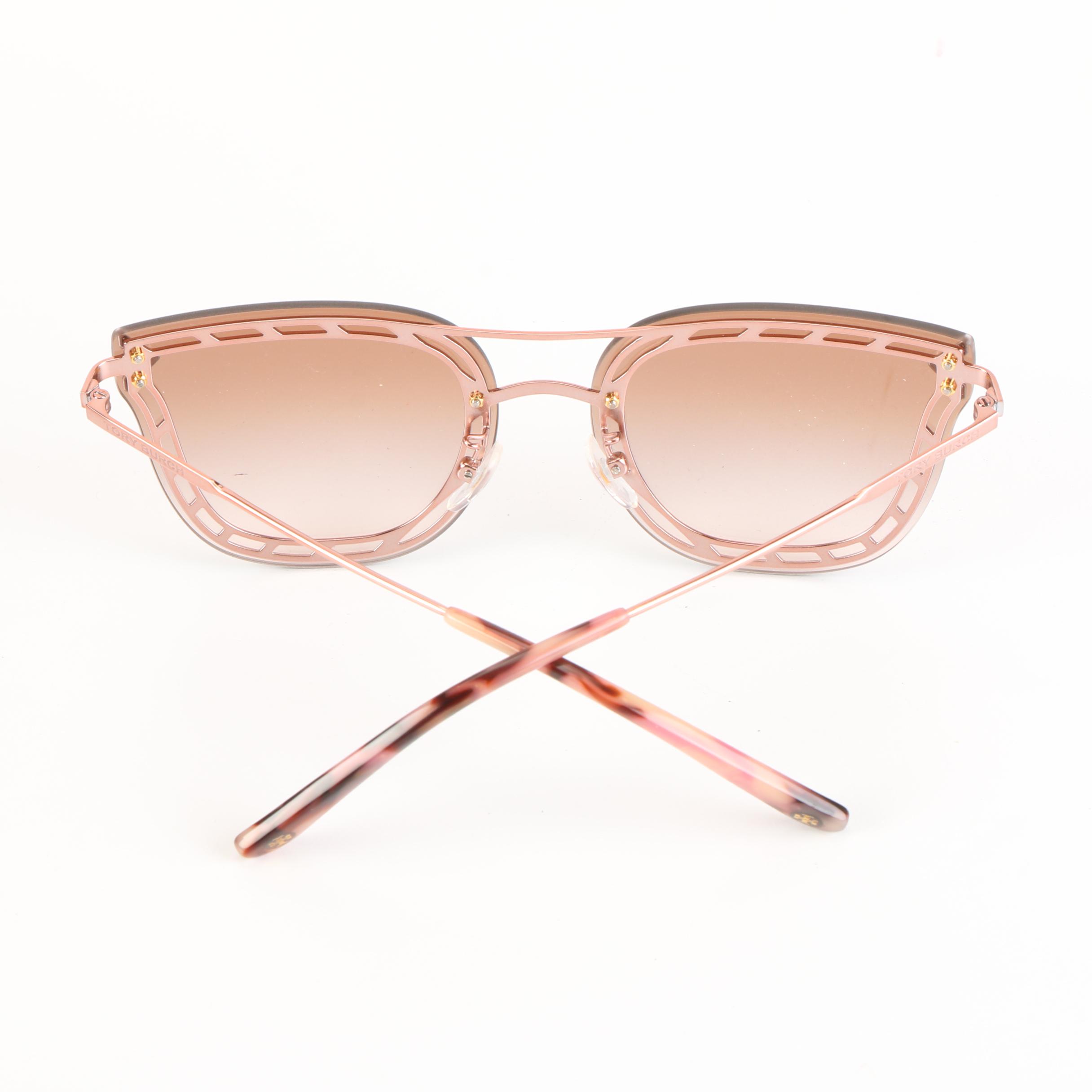 Tory Burch Rimless Style Sunglasses with Case