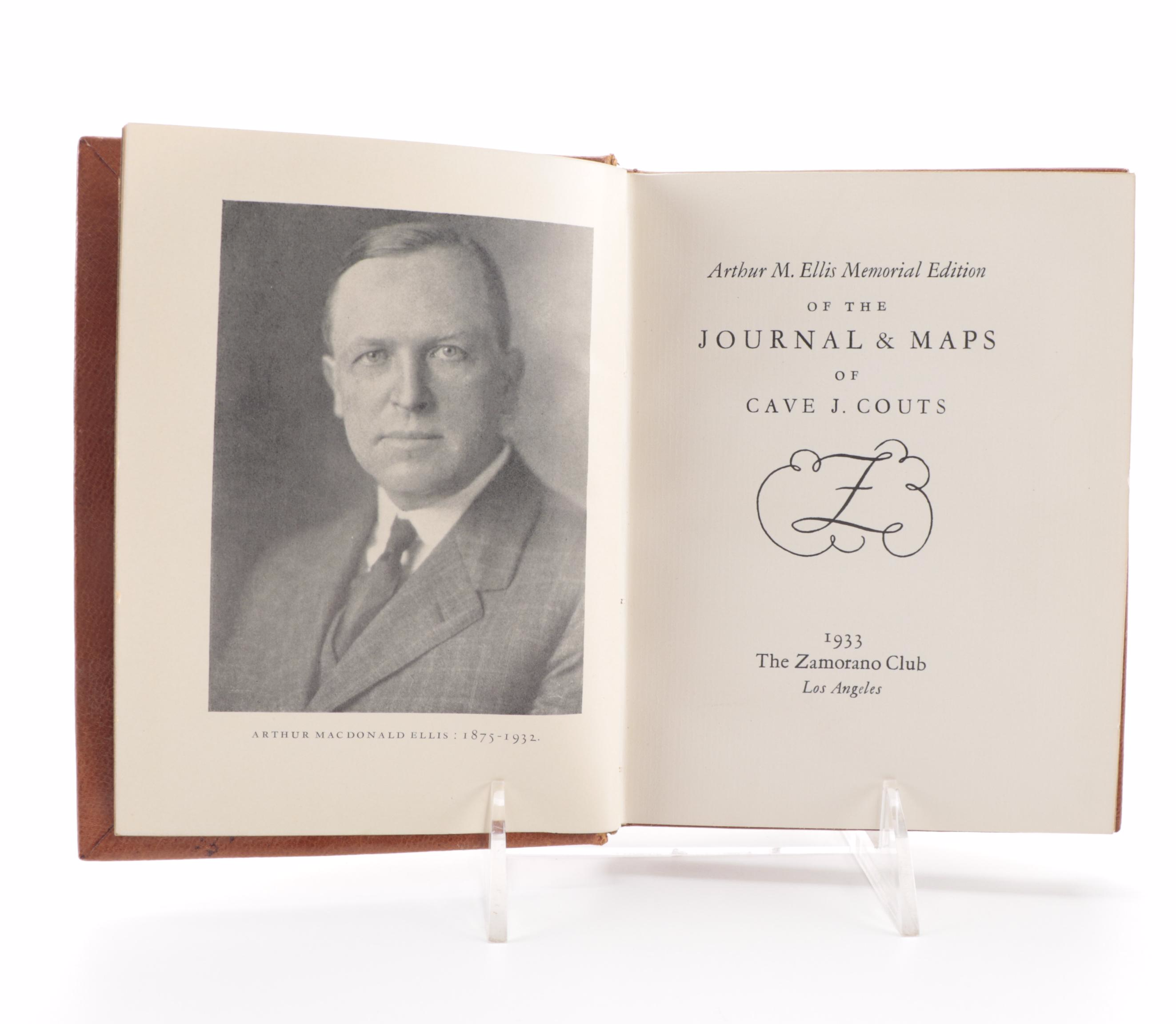 "Journal and Maps of Cave J. Courts" Arthur M. Ellis Memorial Edition and More