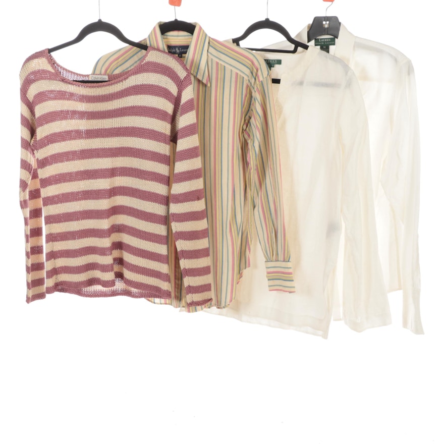 Lauren Ralph Lauren, Ralph Lauren, and Calvin Klein Shirts, Sweater, and Tunic