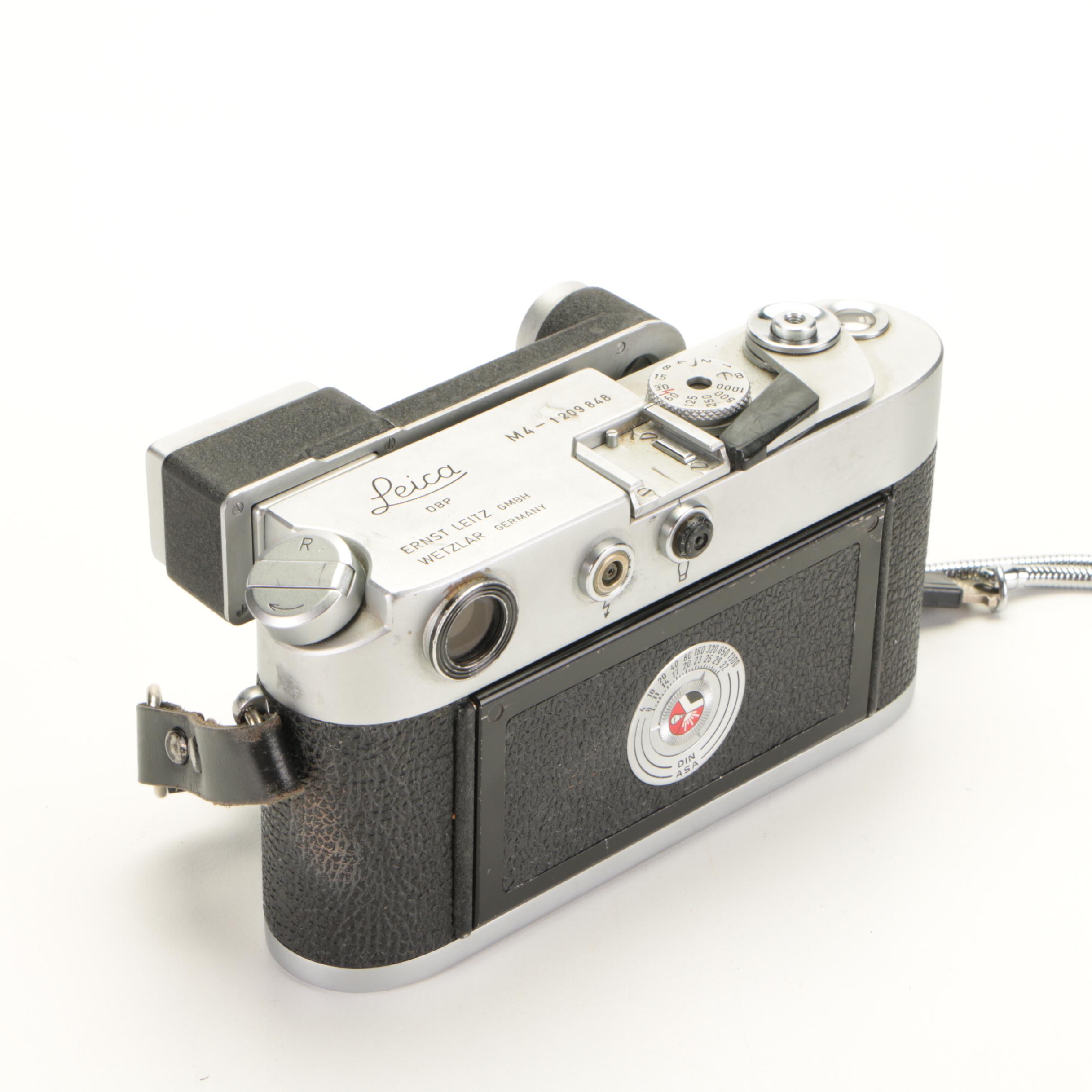 Leica M4 Rangefinder Camera with Case, Mid-20th Century