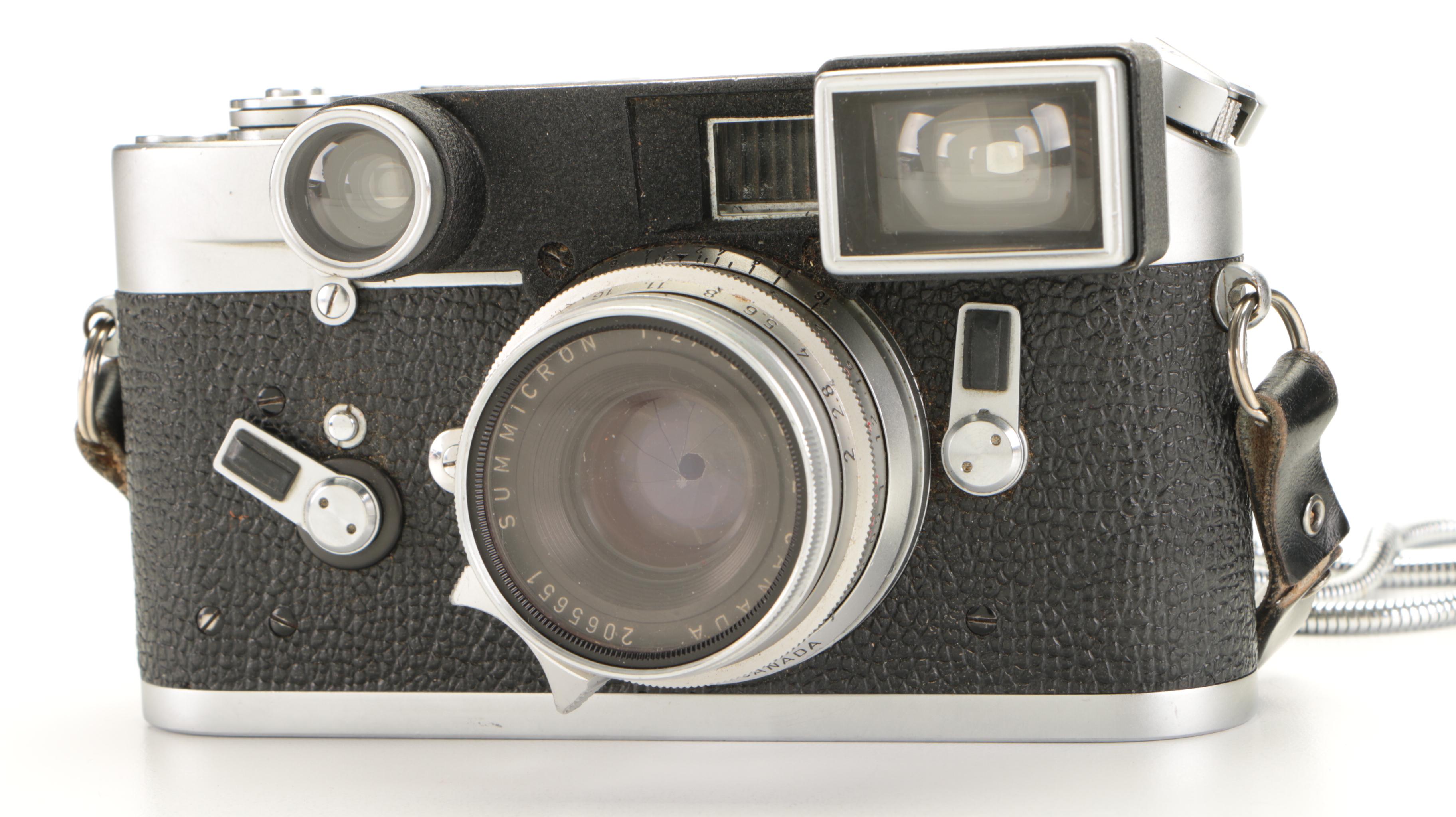 Leica M4 Rangefinder Camera with Case, Mid-20th Century