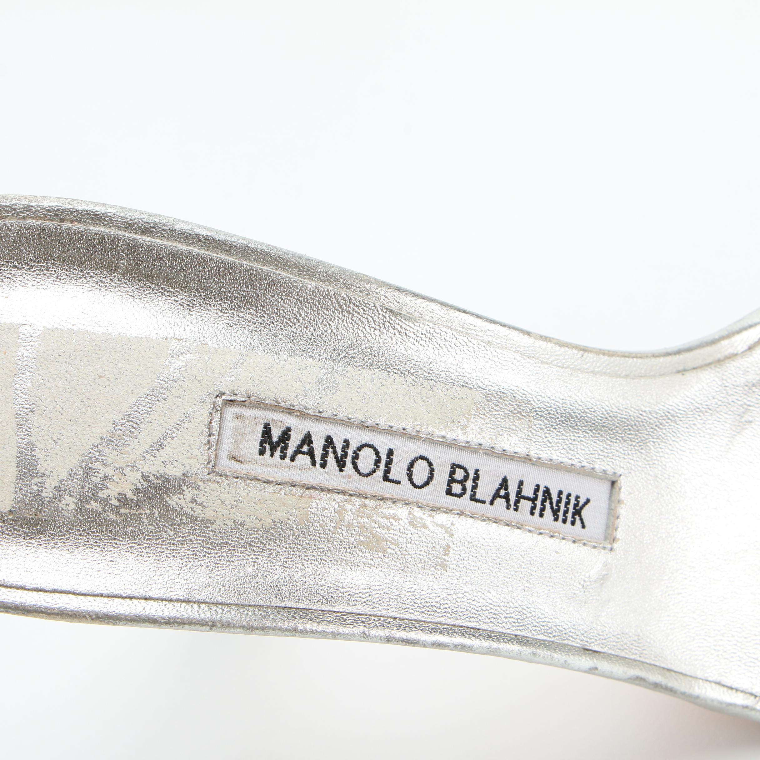 Manolo Blahnik and Louise et Cie Esperance Heels with Tory Burch Studded Sandals