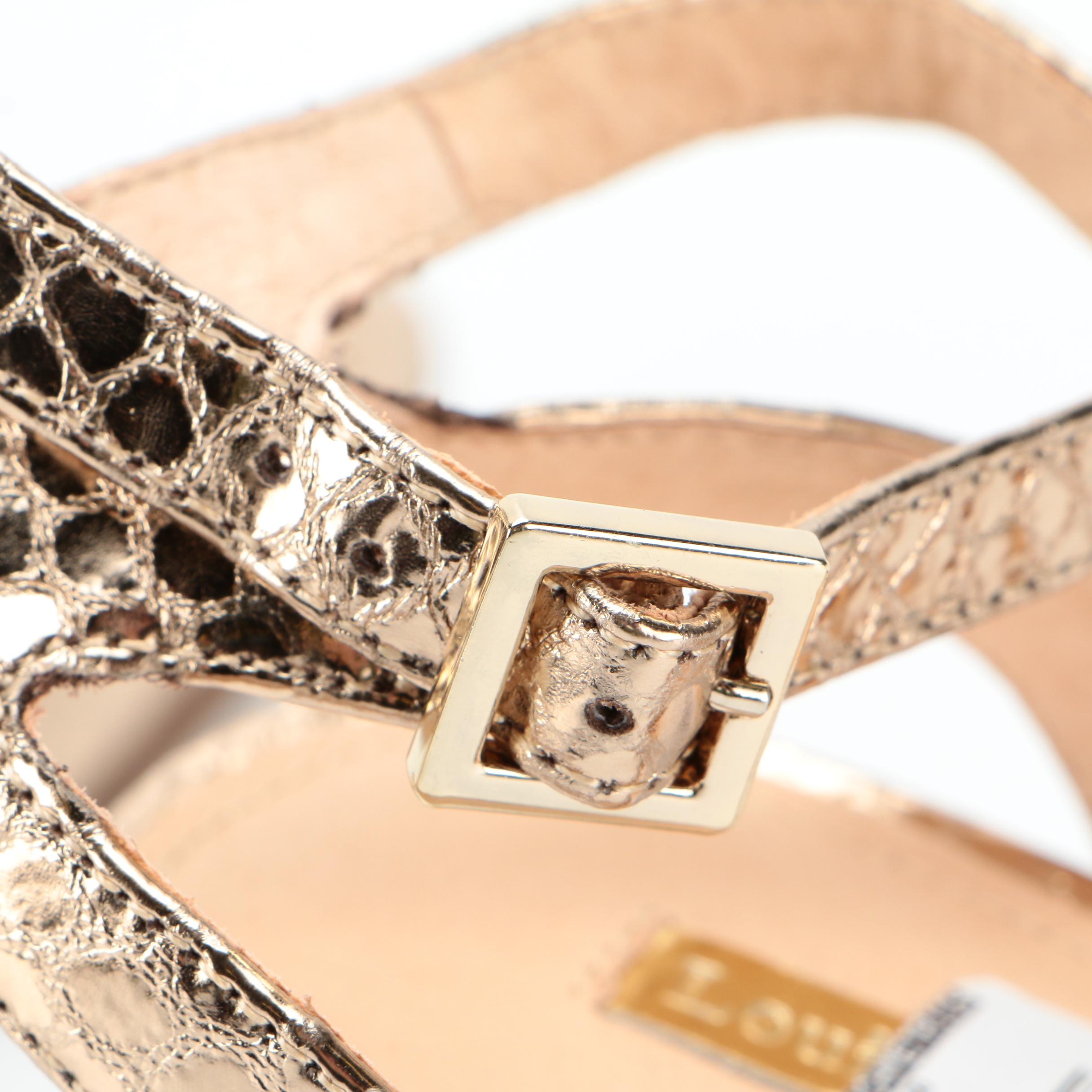 Manolo Blahnik and Louise et Cie Esperance Heels with Tory Burch Studded Sandals