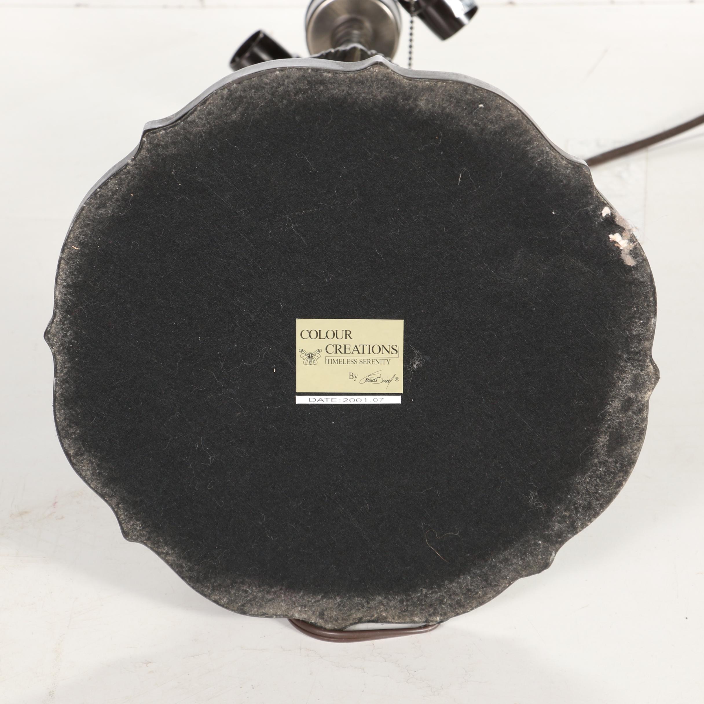 Colour Creations Timeless Serenity by Tania Bricel Slag Glass Lamps