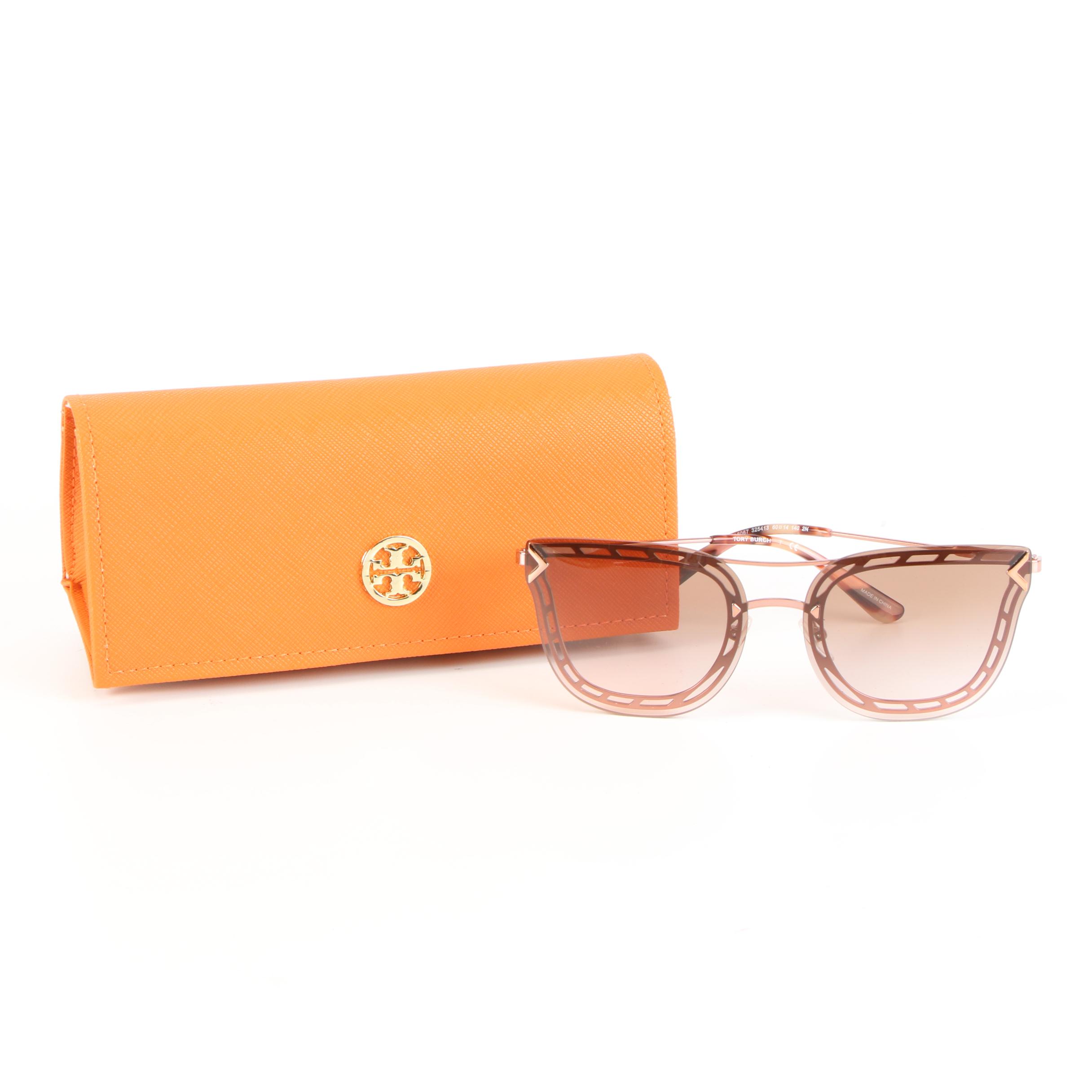 Tory Burch TY6067 Modified Cat Eye Sunglasses with Case
