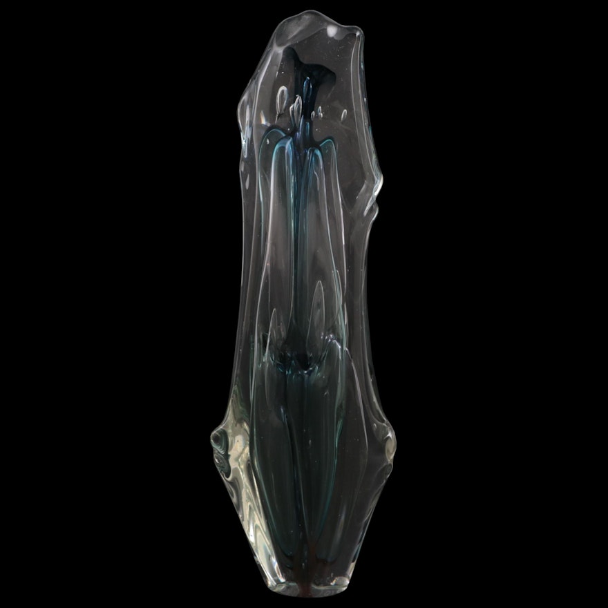 Paul Manners Hand-Blown Art Glass Sculpture, Late 20th Century