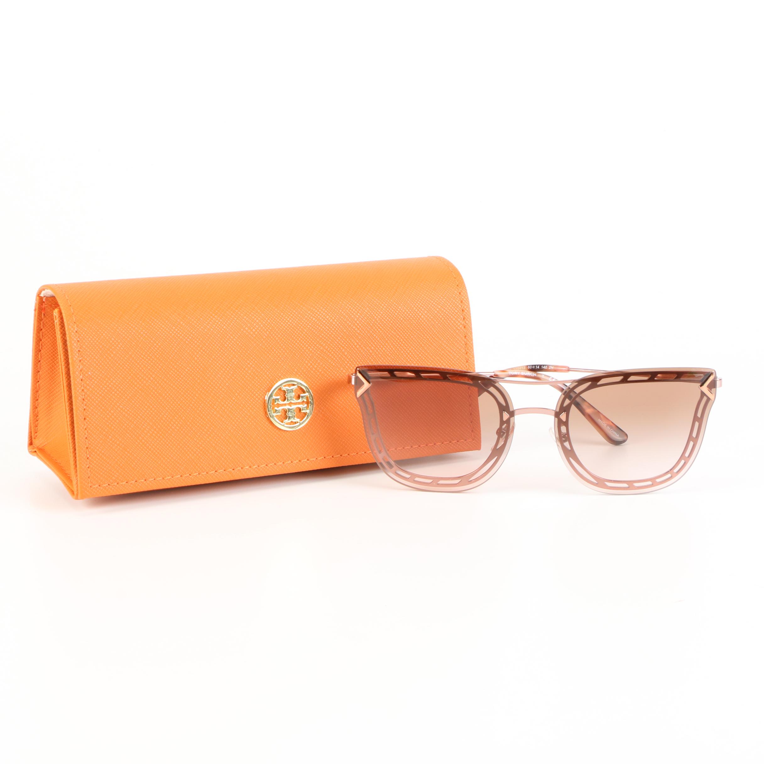Tory Burch TY 6067 Modified Cat Eye Sunglasses with Case
