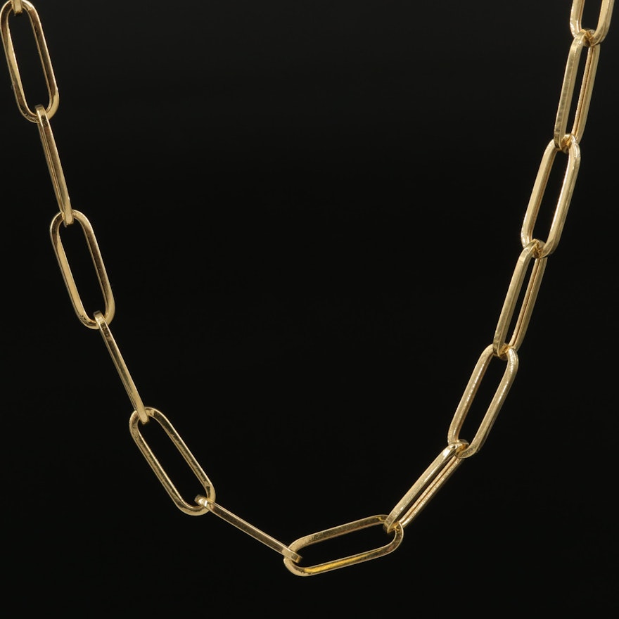 14K Oval Chain Necklace