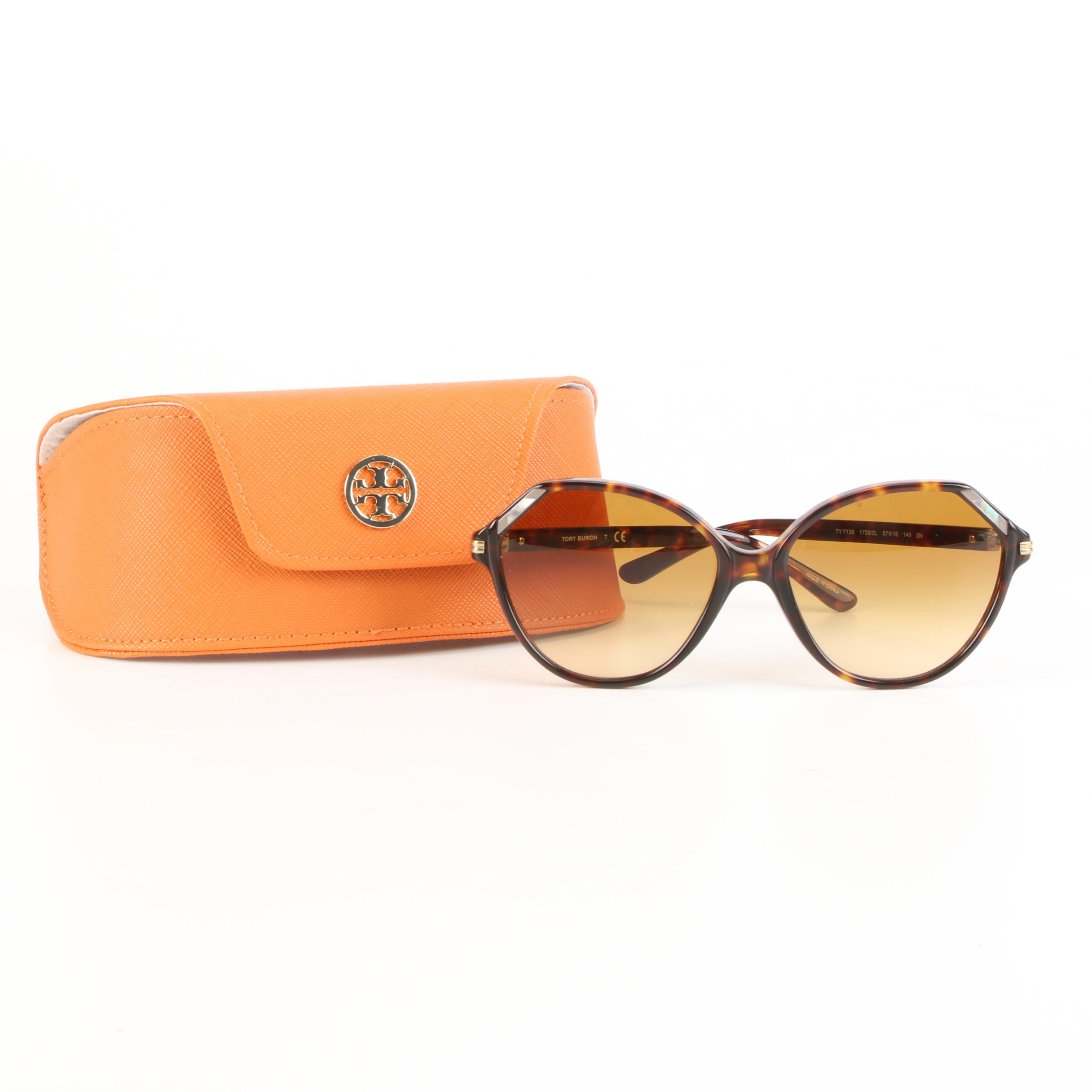 Tory Burch TY 7138 Sunglasses in Tortoise with Case