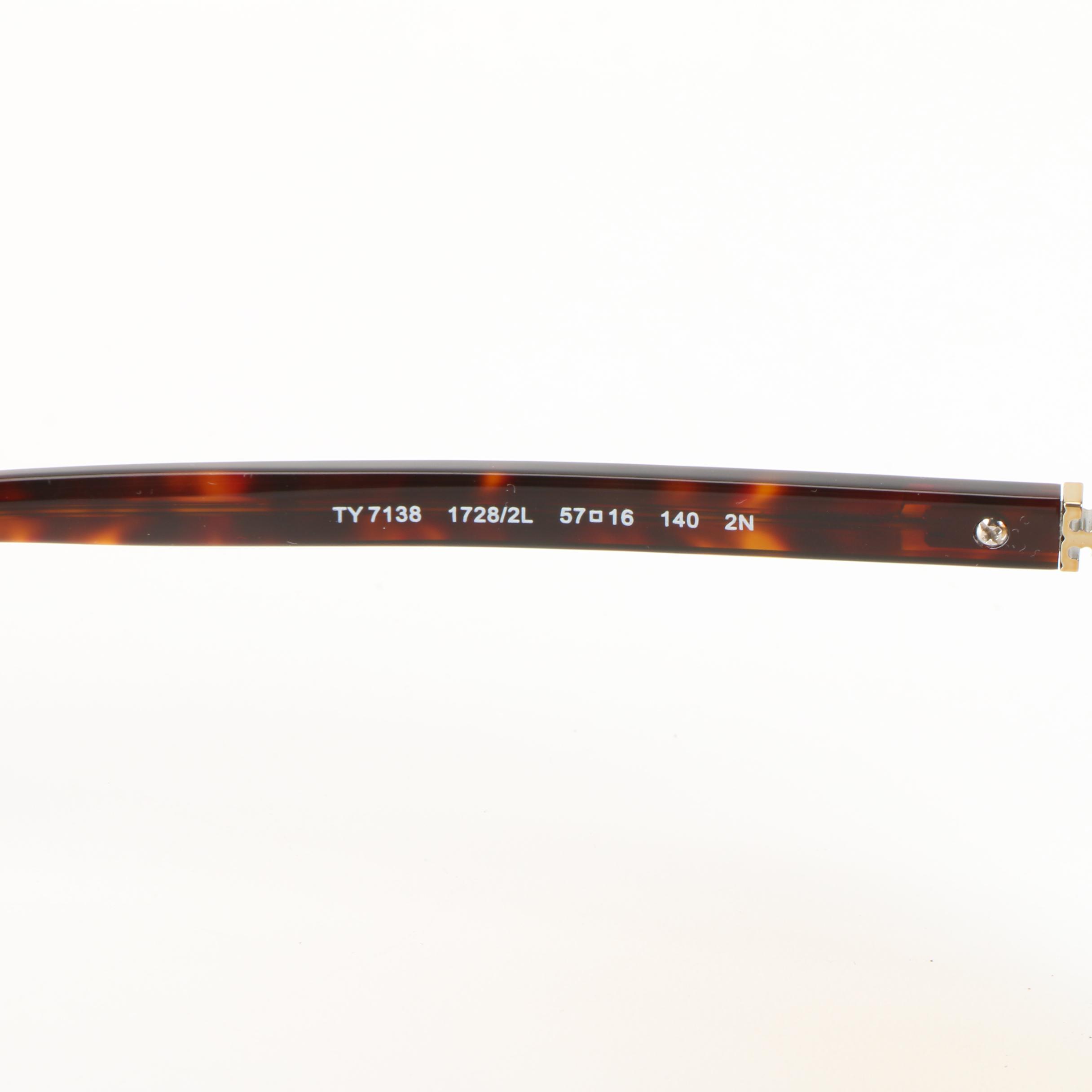 Tory Burch TY 7138 Sunglasses in Tortoise with Case