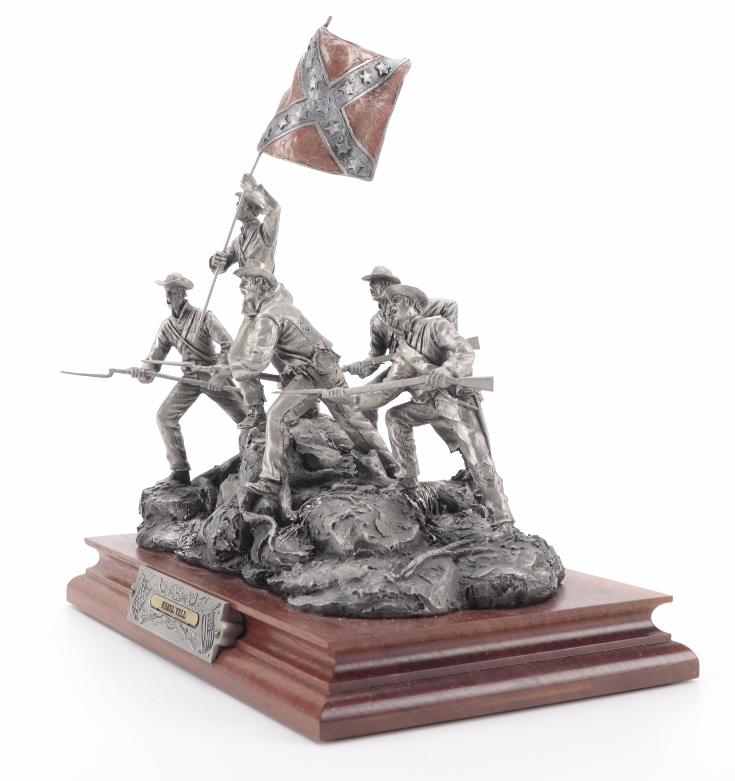 Francis Barnum for Chilmark "Rebel Yell" Pewter Sculpture, 1996